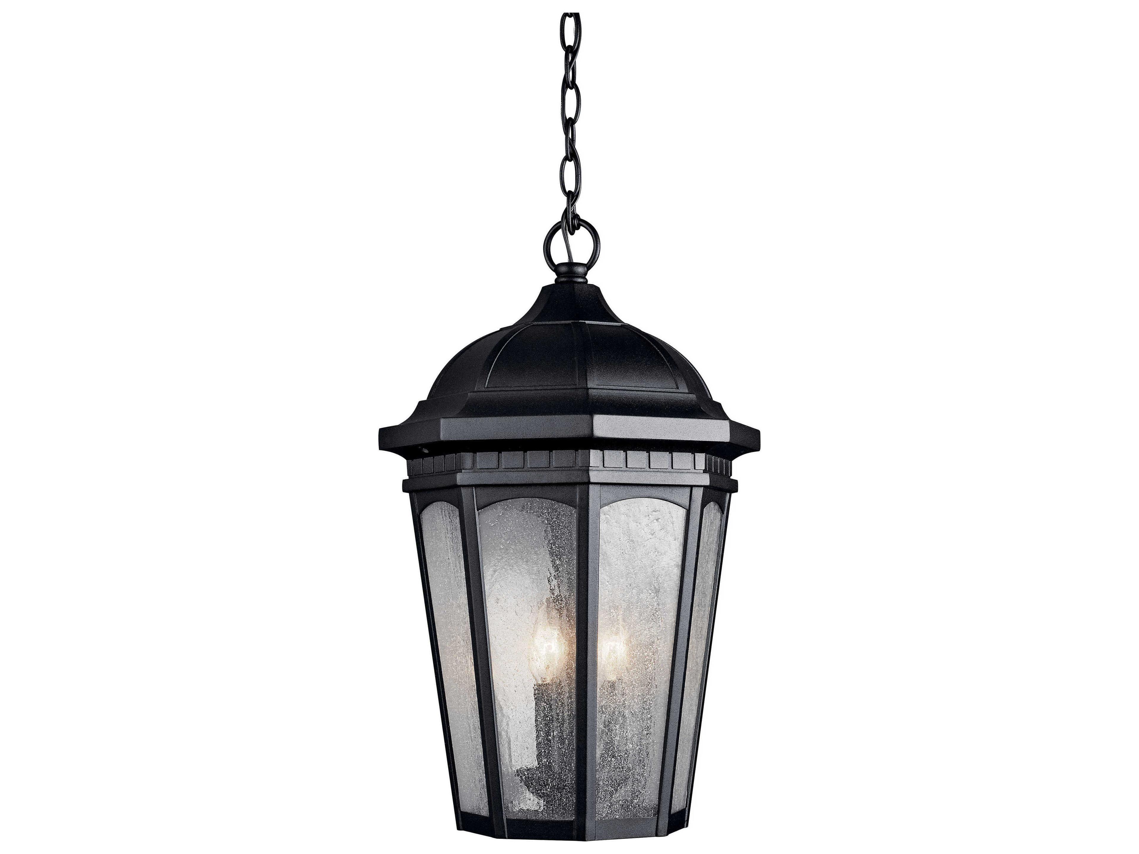 Courtyard 3 - Light Glass Outdoor Hanging Light