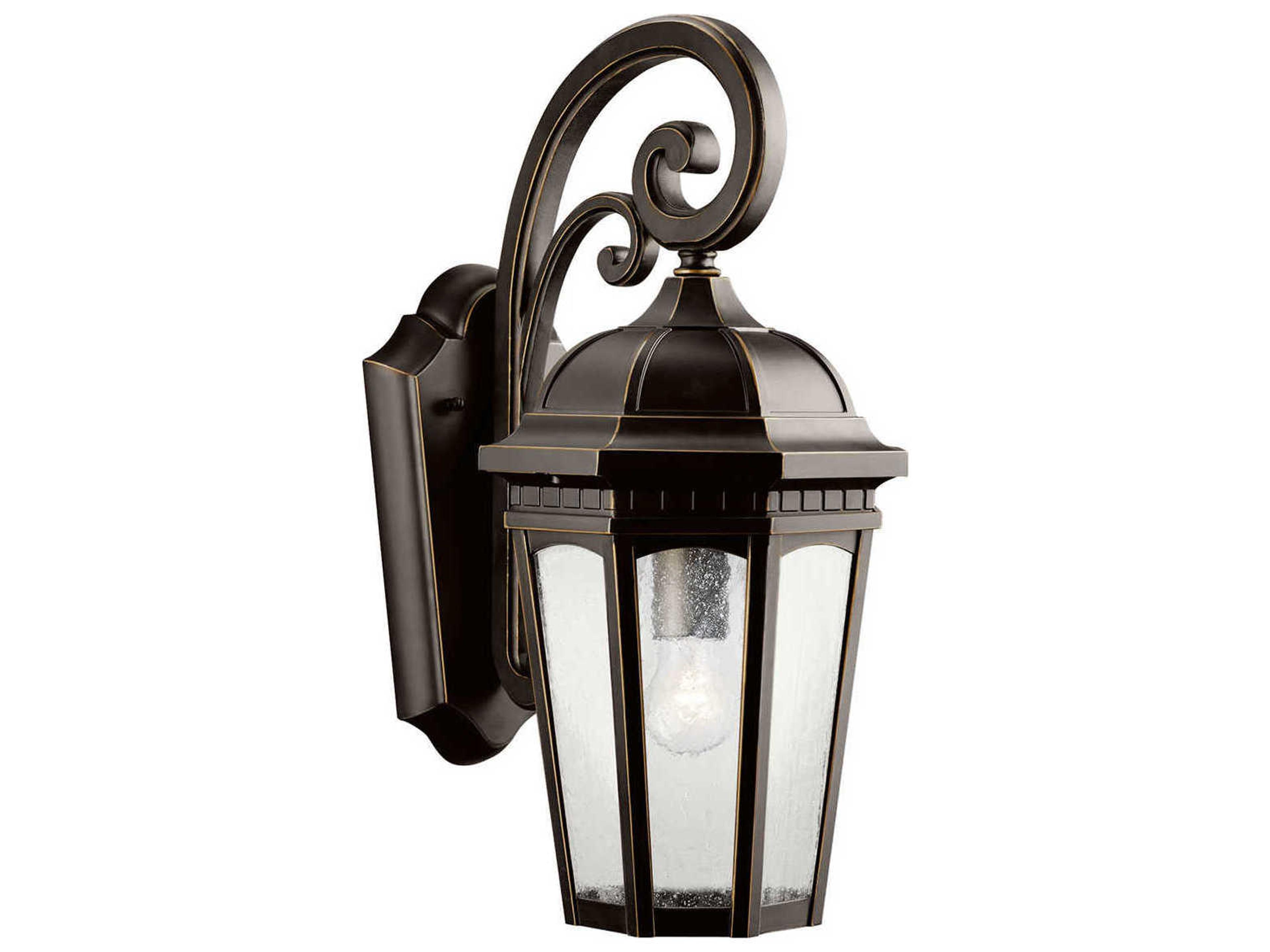 Courtyard 1 - Light Glass Outdoor Wall Light