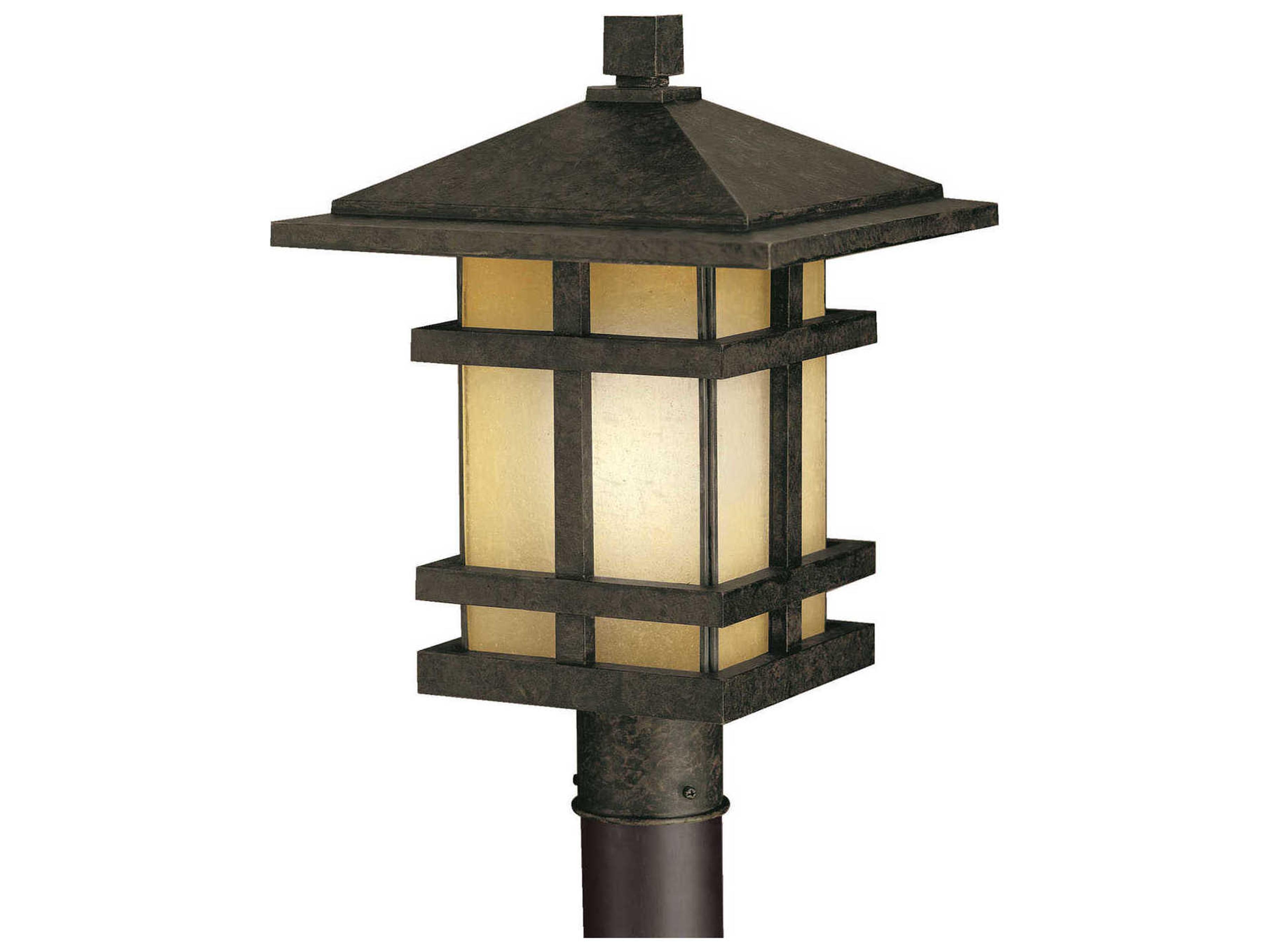 Cross Creek 1 - Light Glass Outdoor Post Light