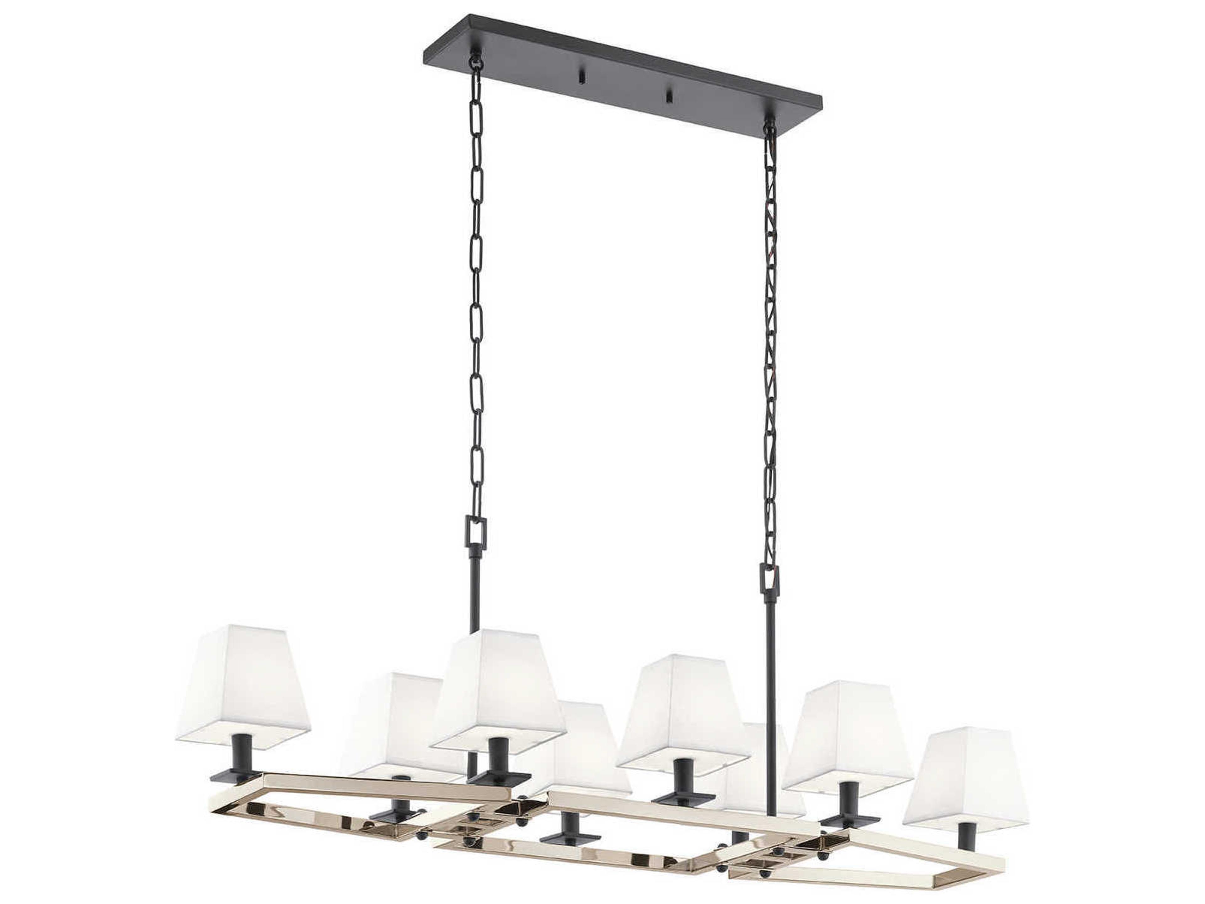 Dancar 8-Light Polished Nickel Island Pendant