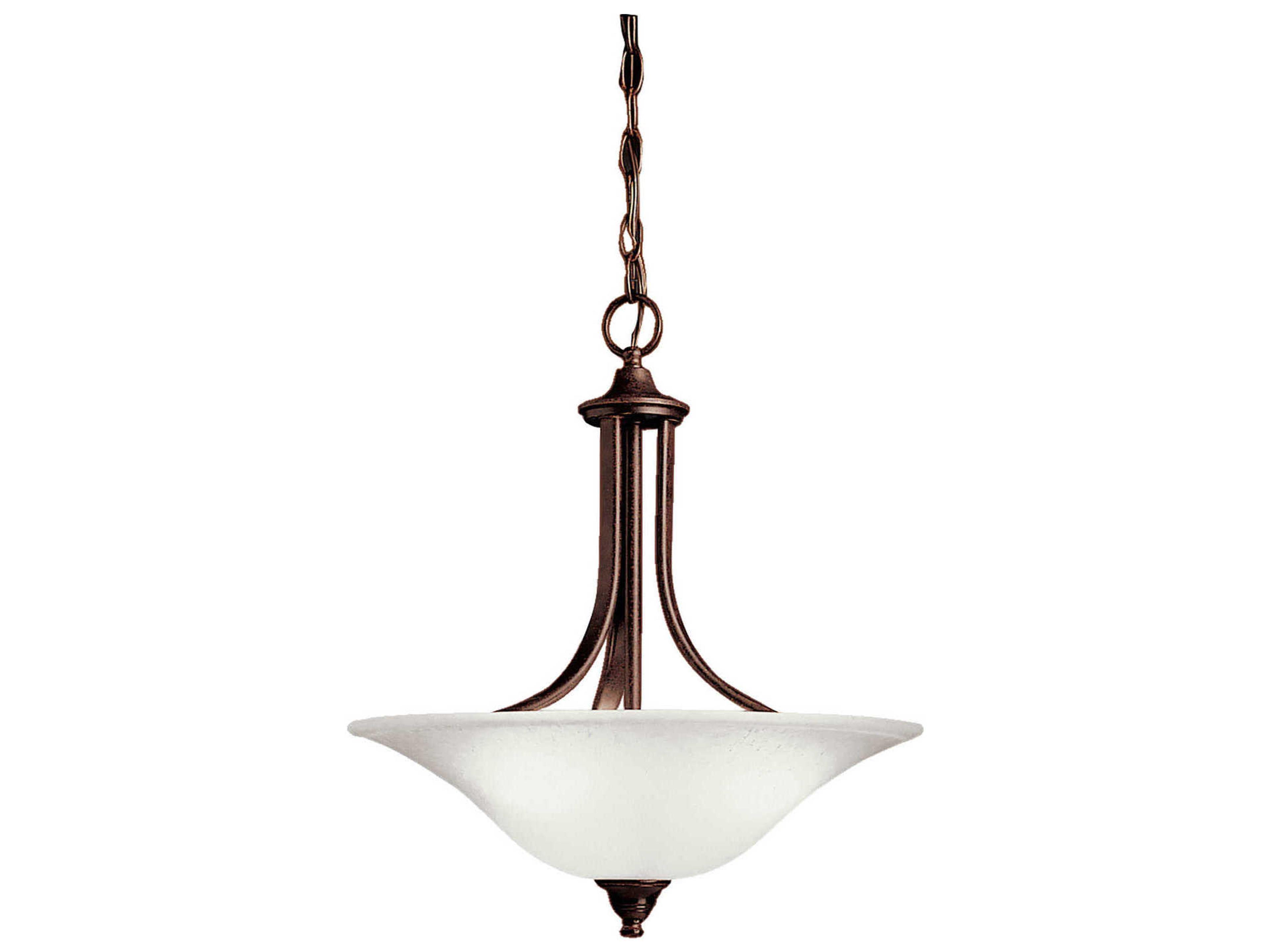 Dover 3-Light Tannery Bronze Glass Bowl Pendant