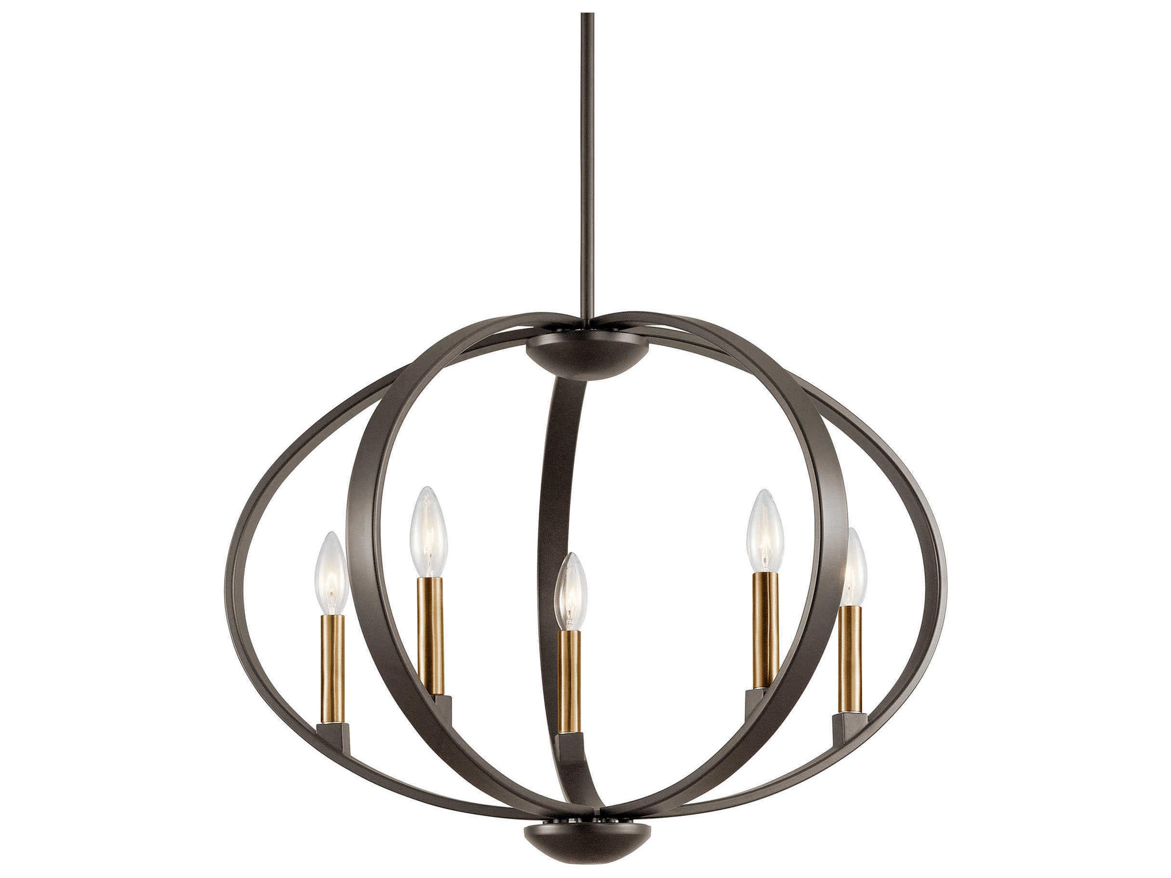 Elata 5-Light Olde Bronze Candelabra Chandelier