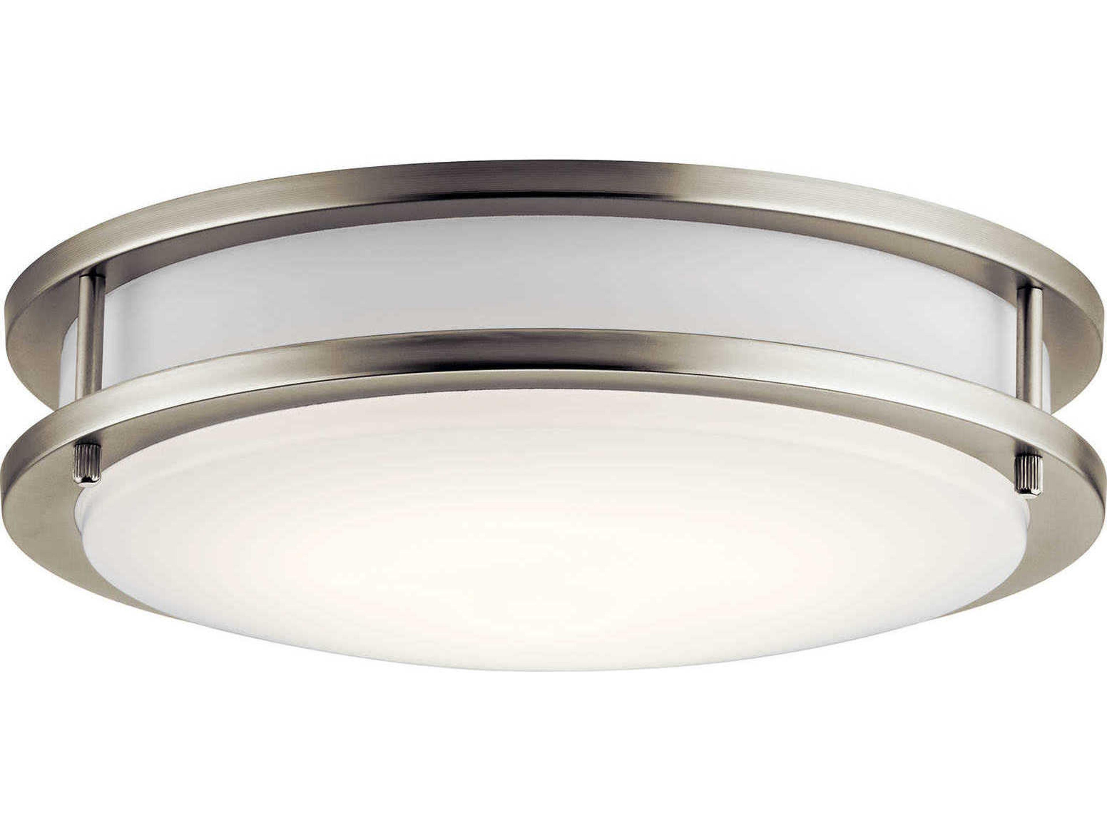 Kichler 1-Light Brushed Nickel LED Round Flush Mount