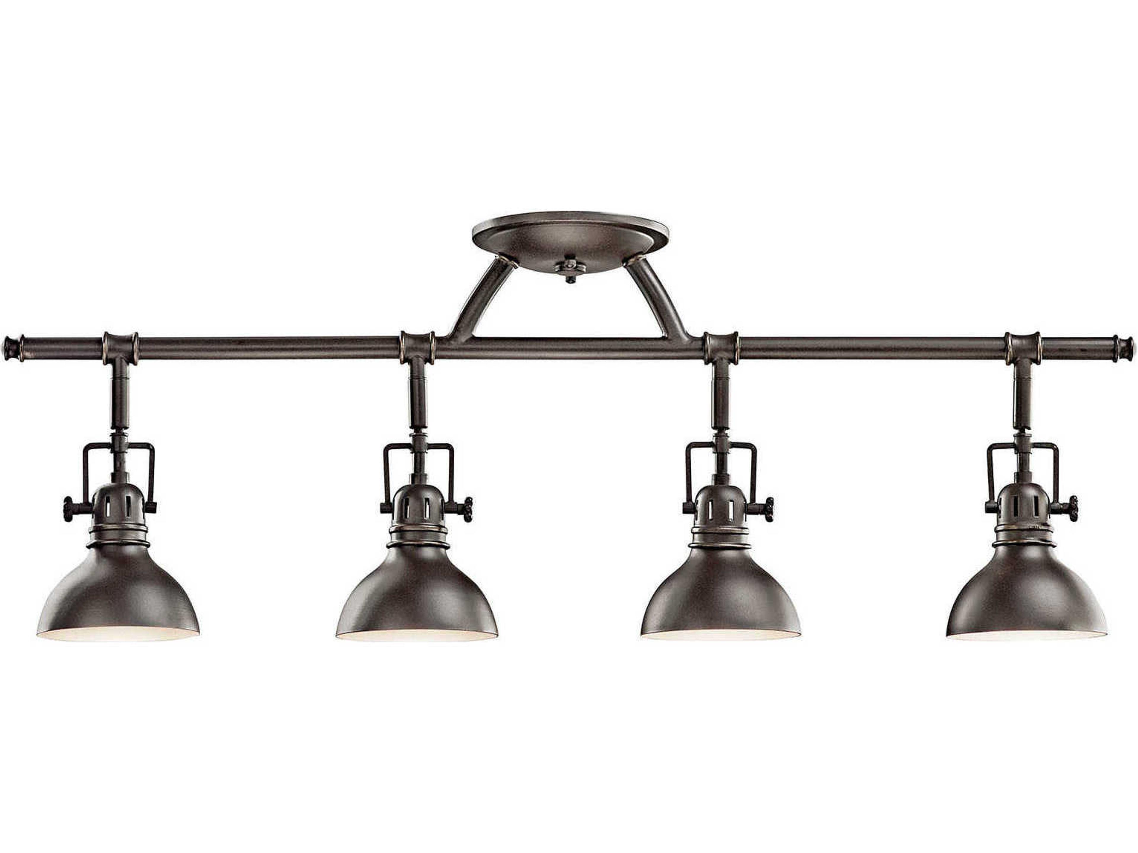 Hatteras Bay 4-Light Olde Bronze Round Track & Rail Light