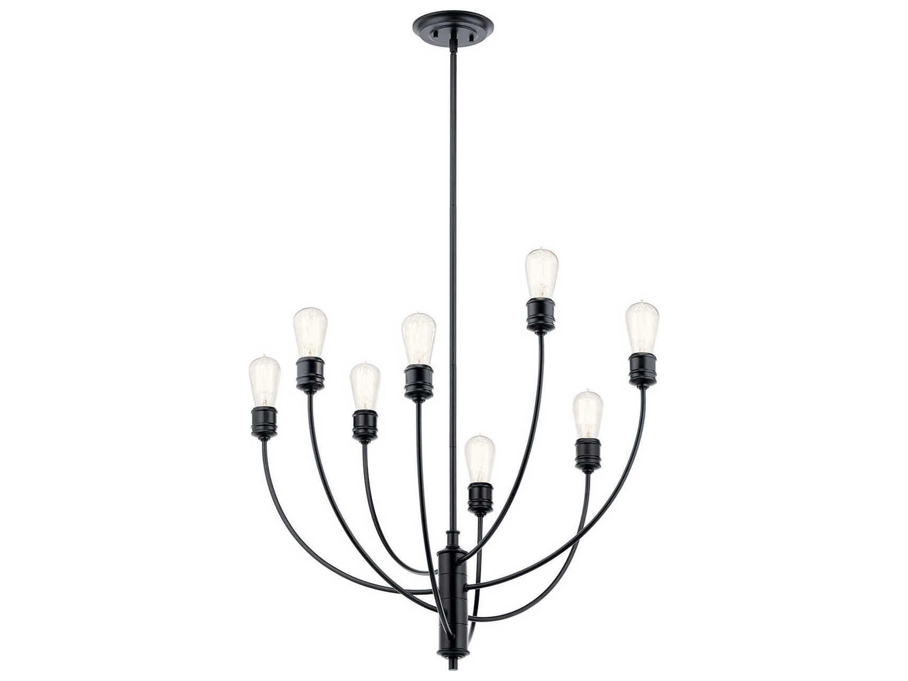 Hatton 8-Light Black Chandelier