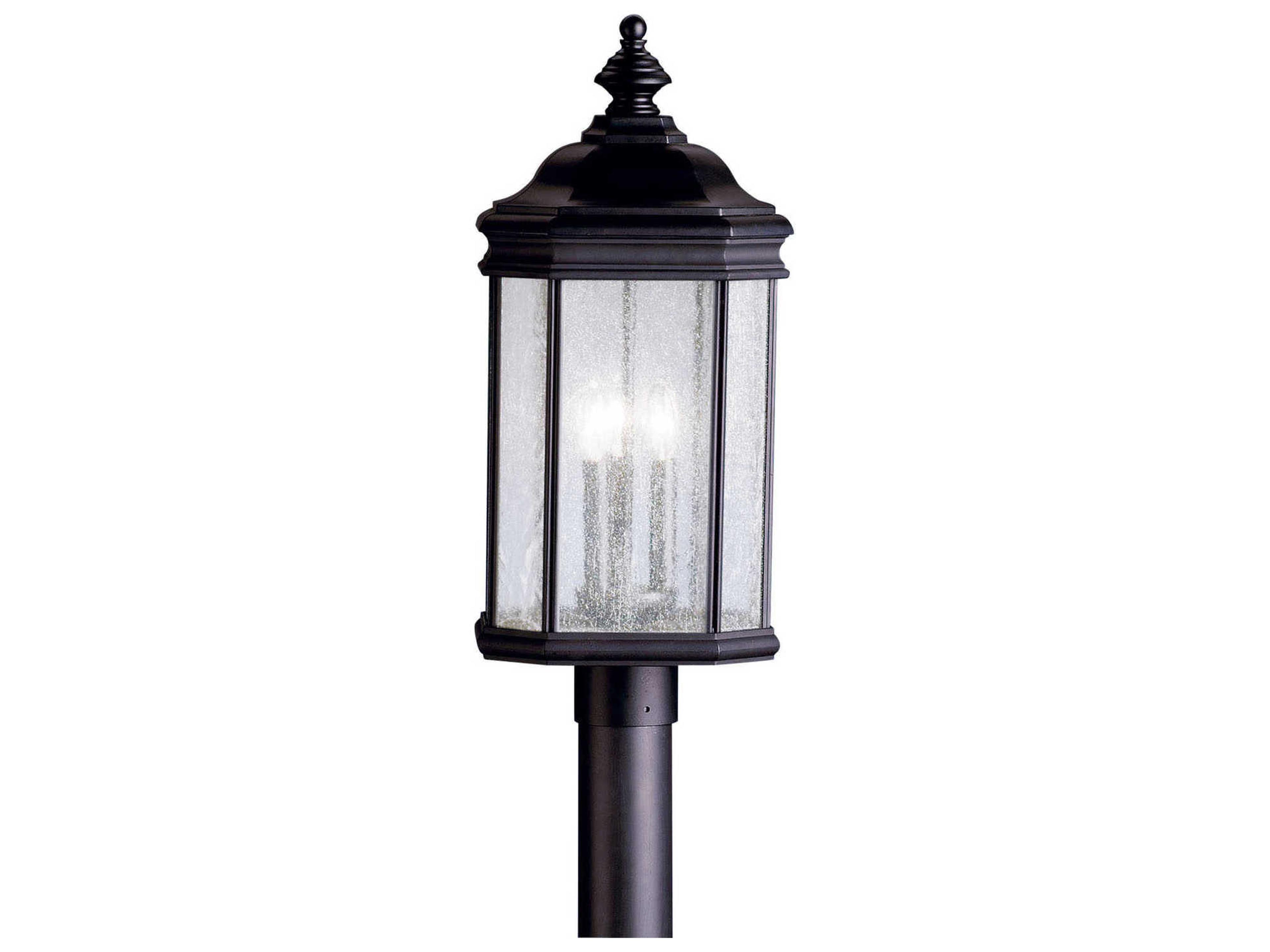 Kirkwood 3 - Light Glass Outdoor Post Light