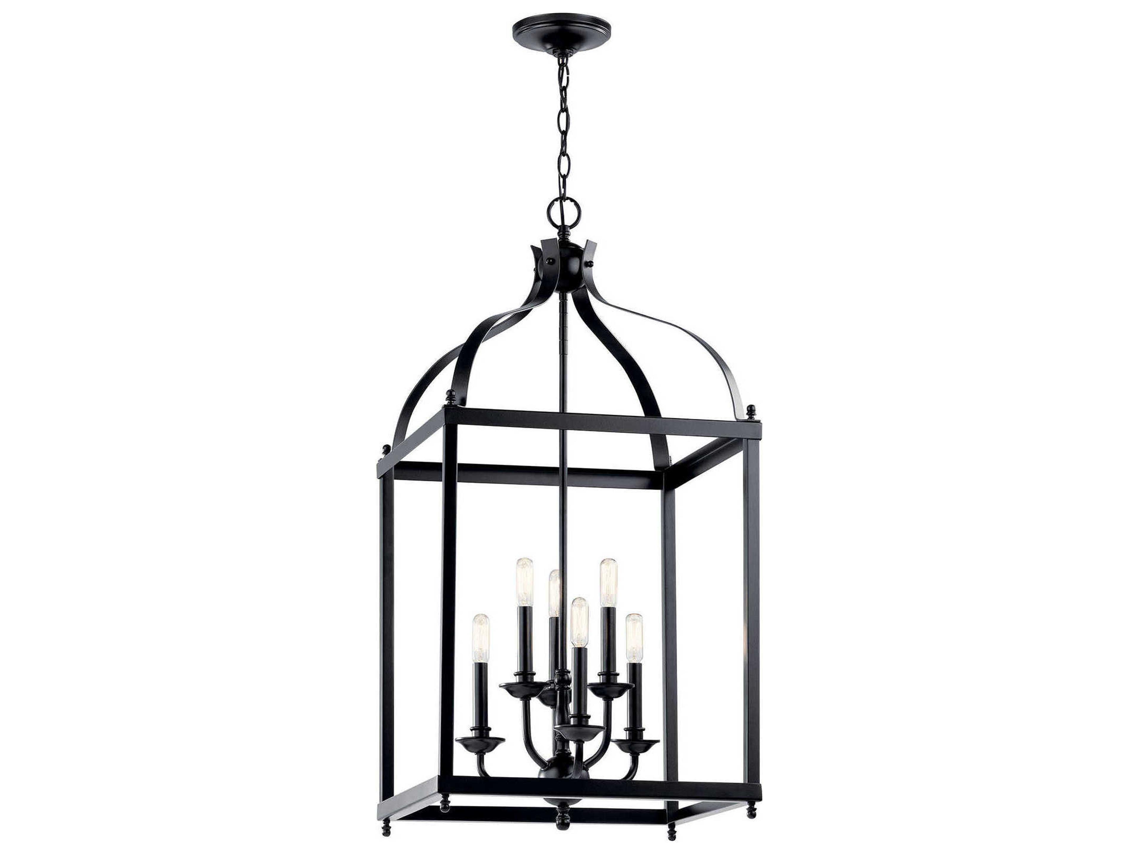 Larkin 6-Light Black Candelabra Chandelier