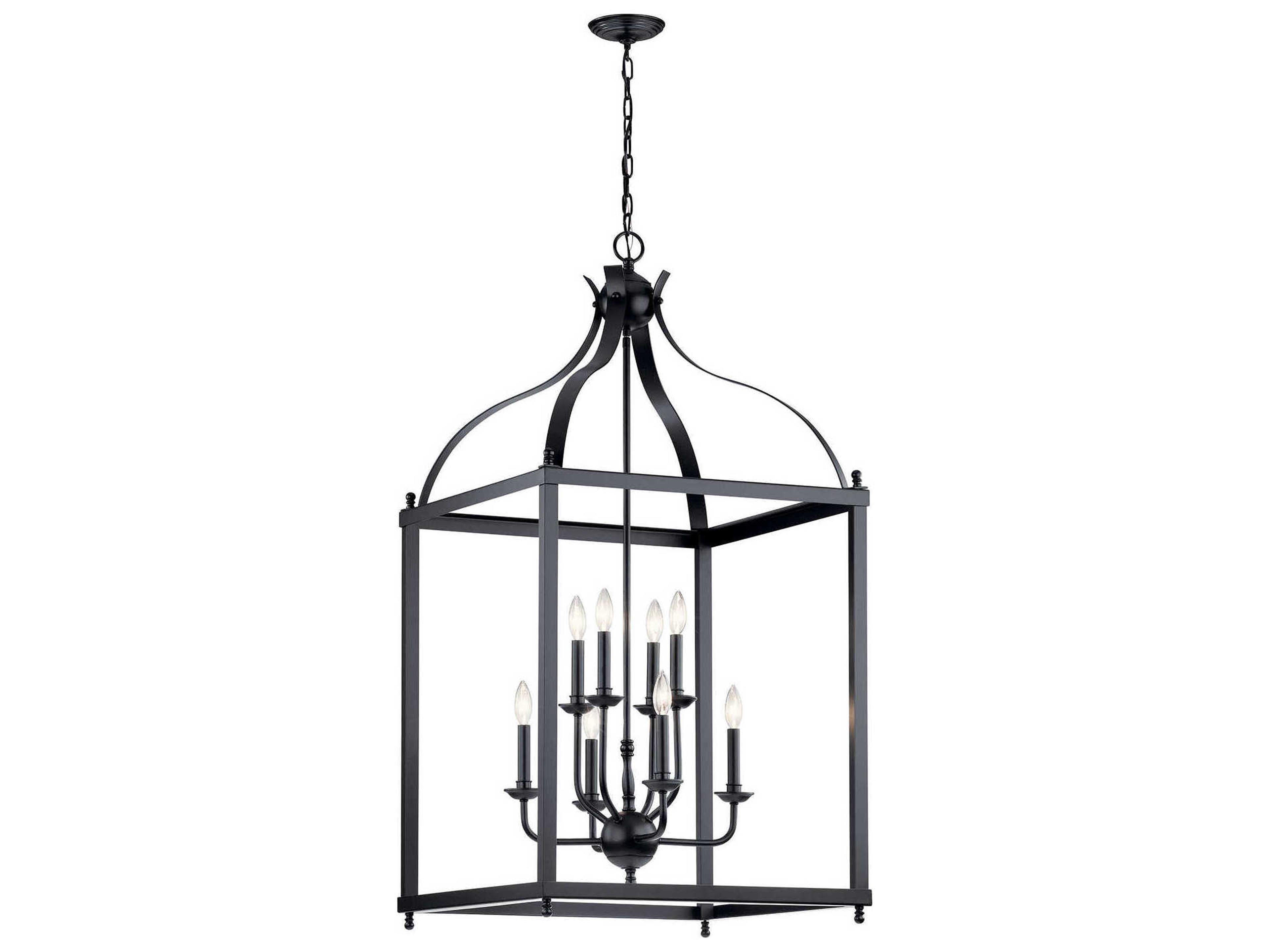 Larkin 8-Light Black Candelabra Chandelier
