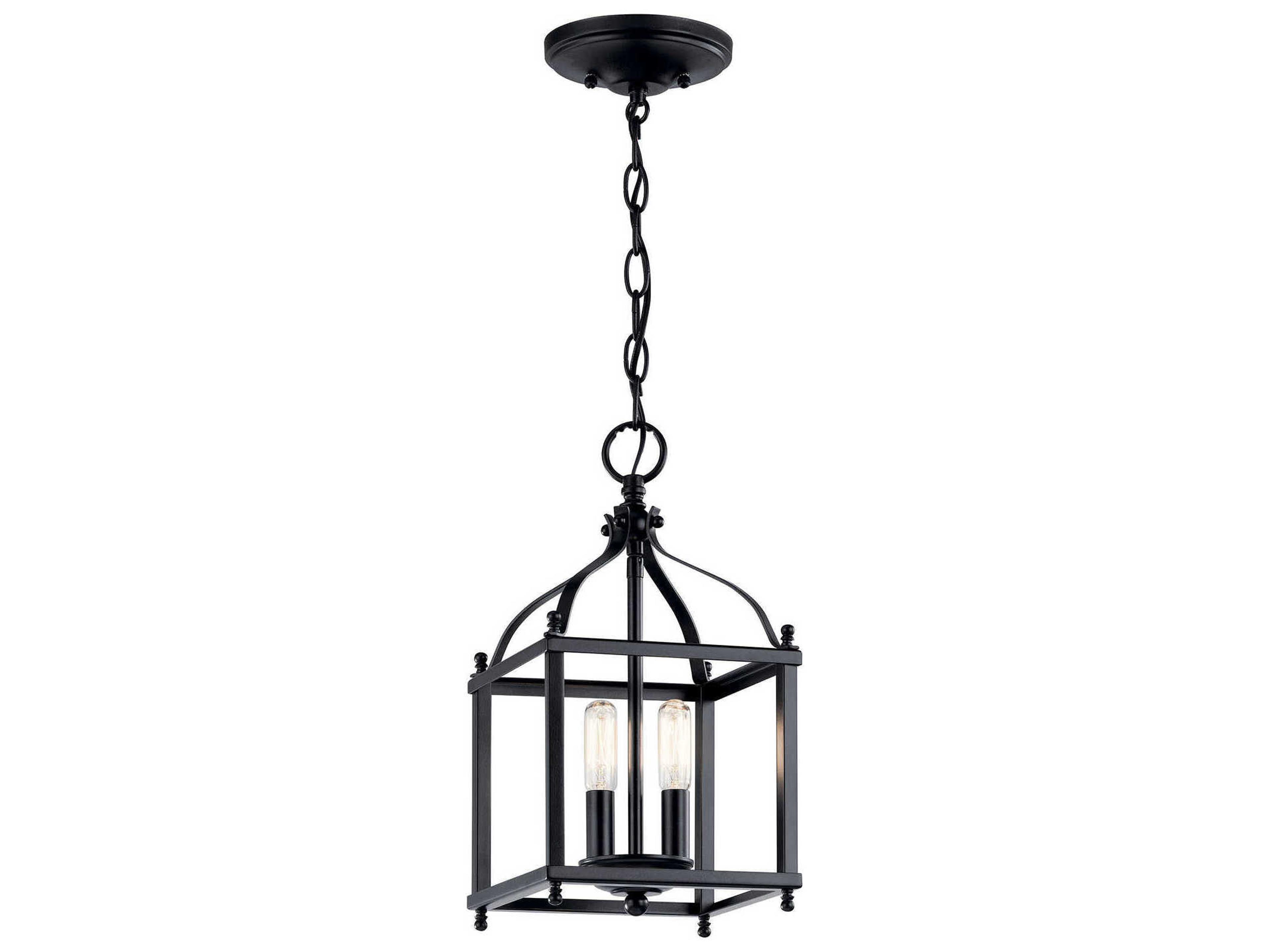Larkin 2-Light Black Mini Pendant