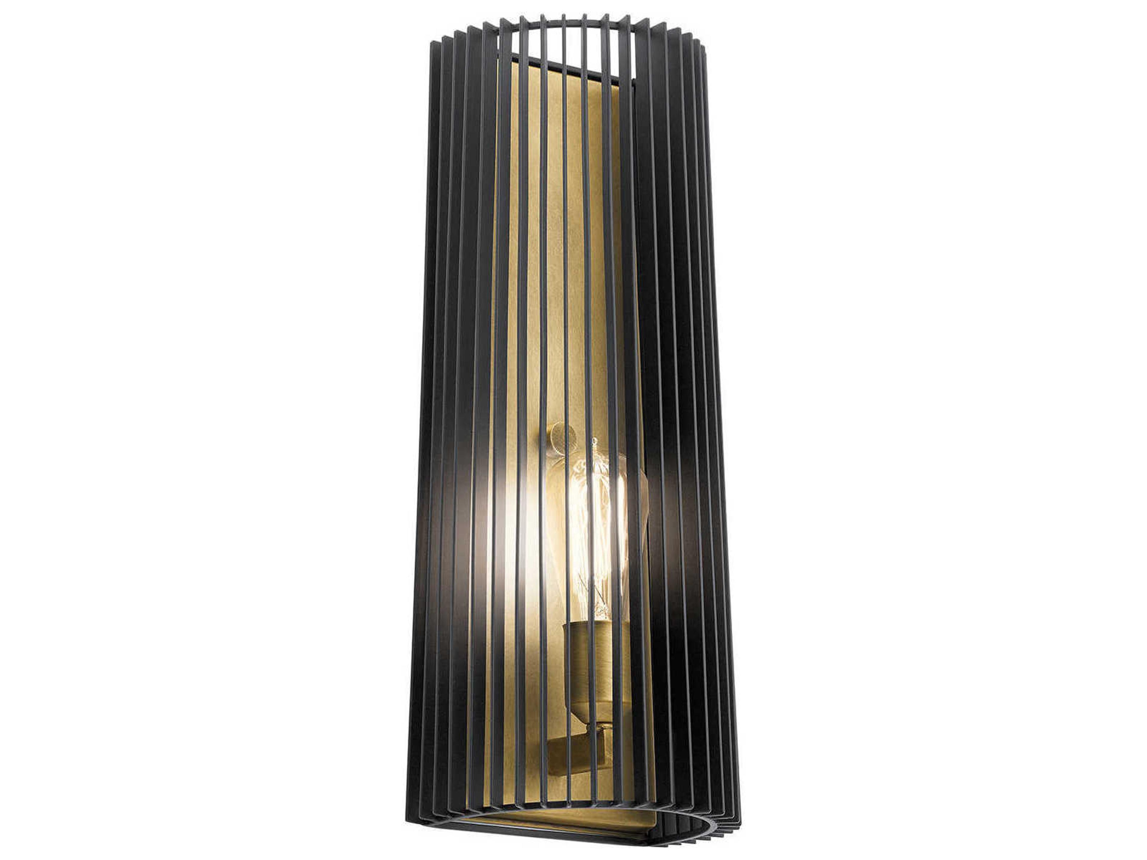Linara 1-Light Black Wall Sconce