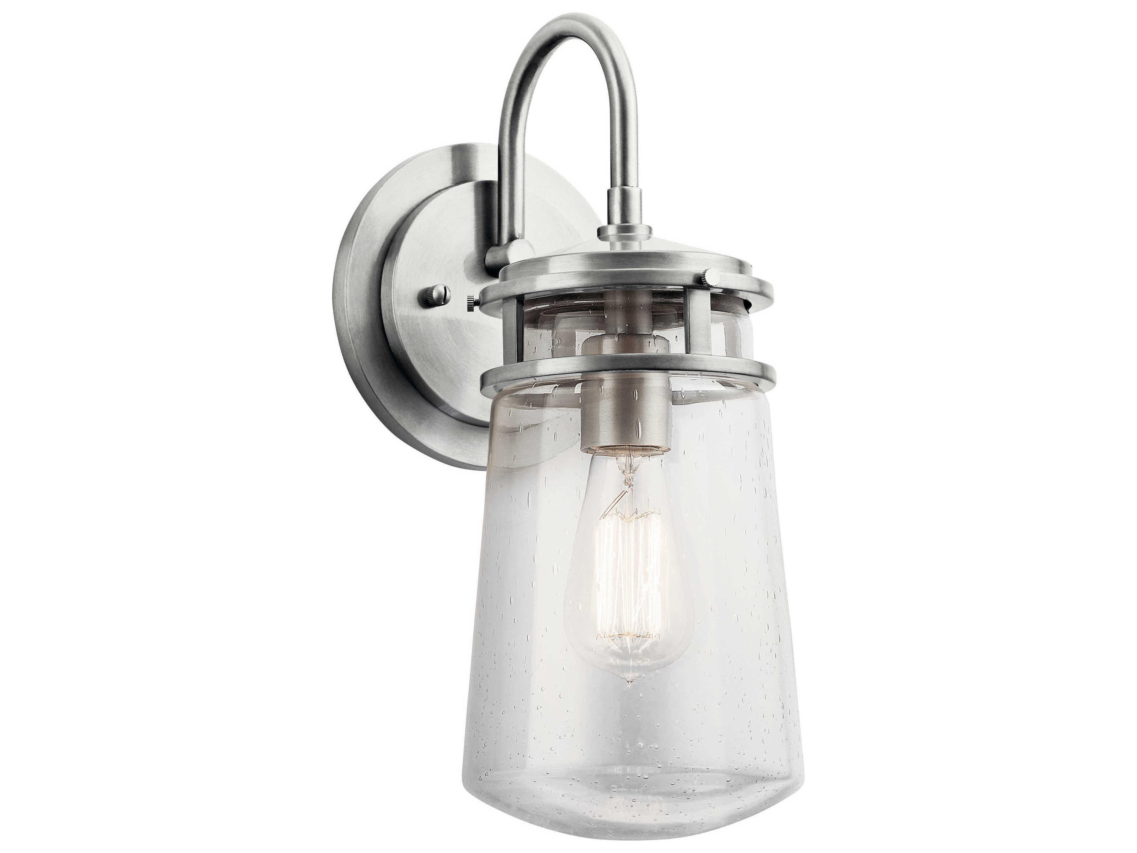 Lyndon 1 - Light Glass Outdoor Wall Light