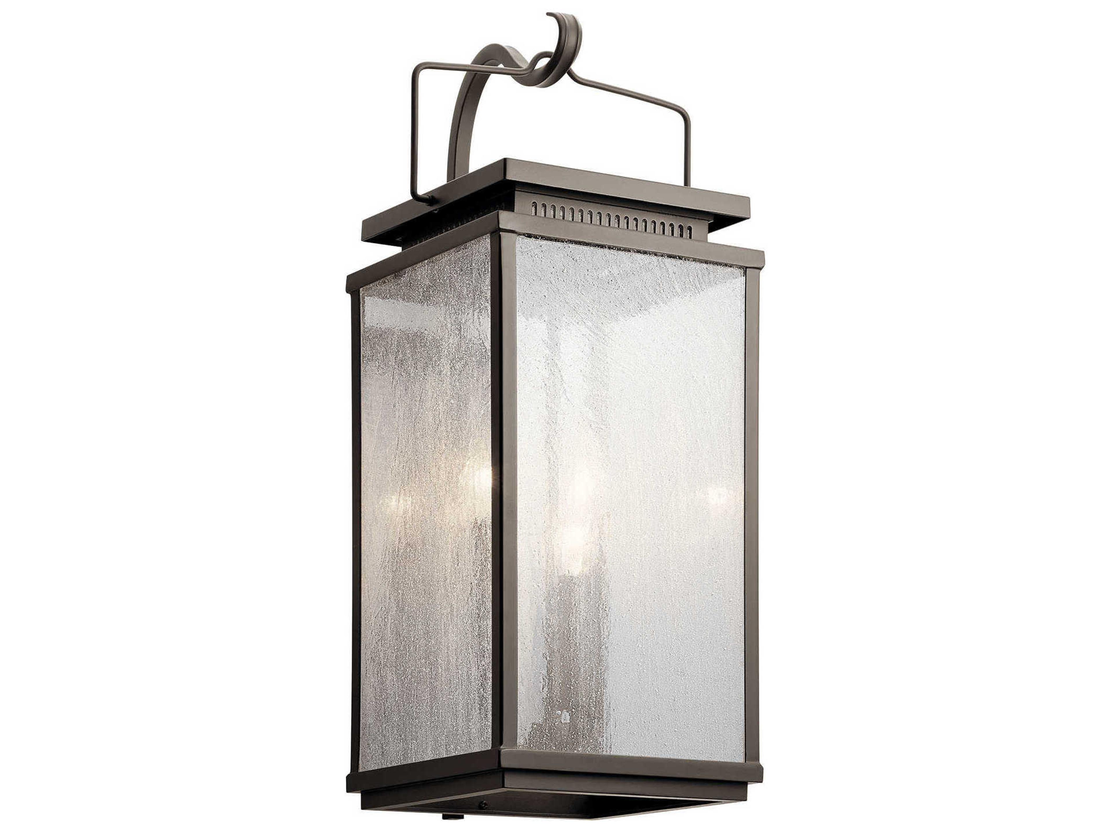 Manningham 3 - Light Glass Outdoor Wall Light