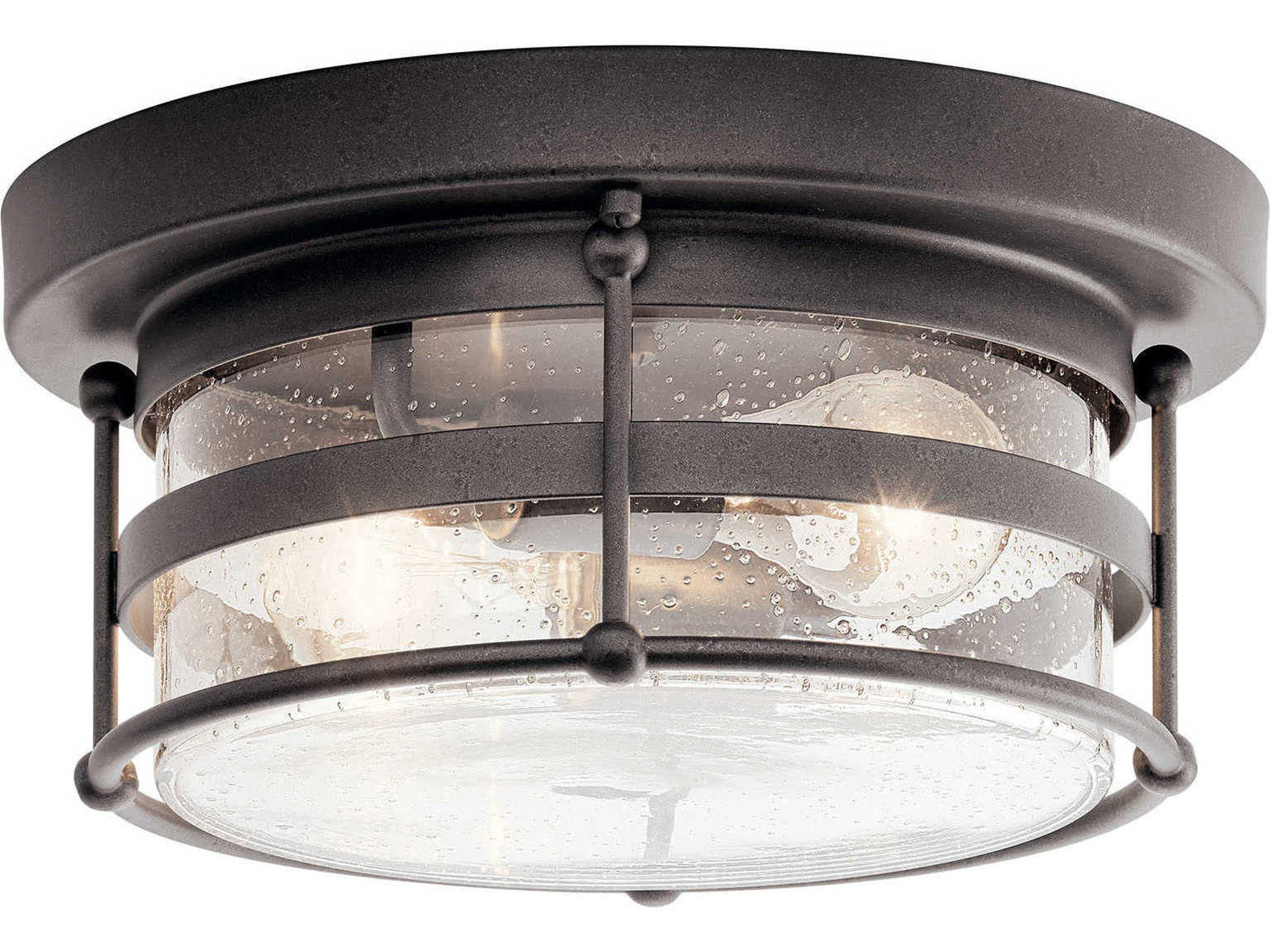 Mill Lane 2 - Light Glass Outdoor Ceiling Light
