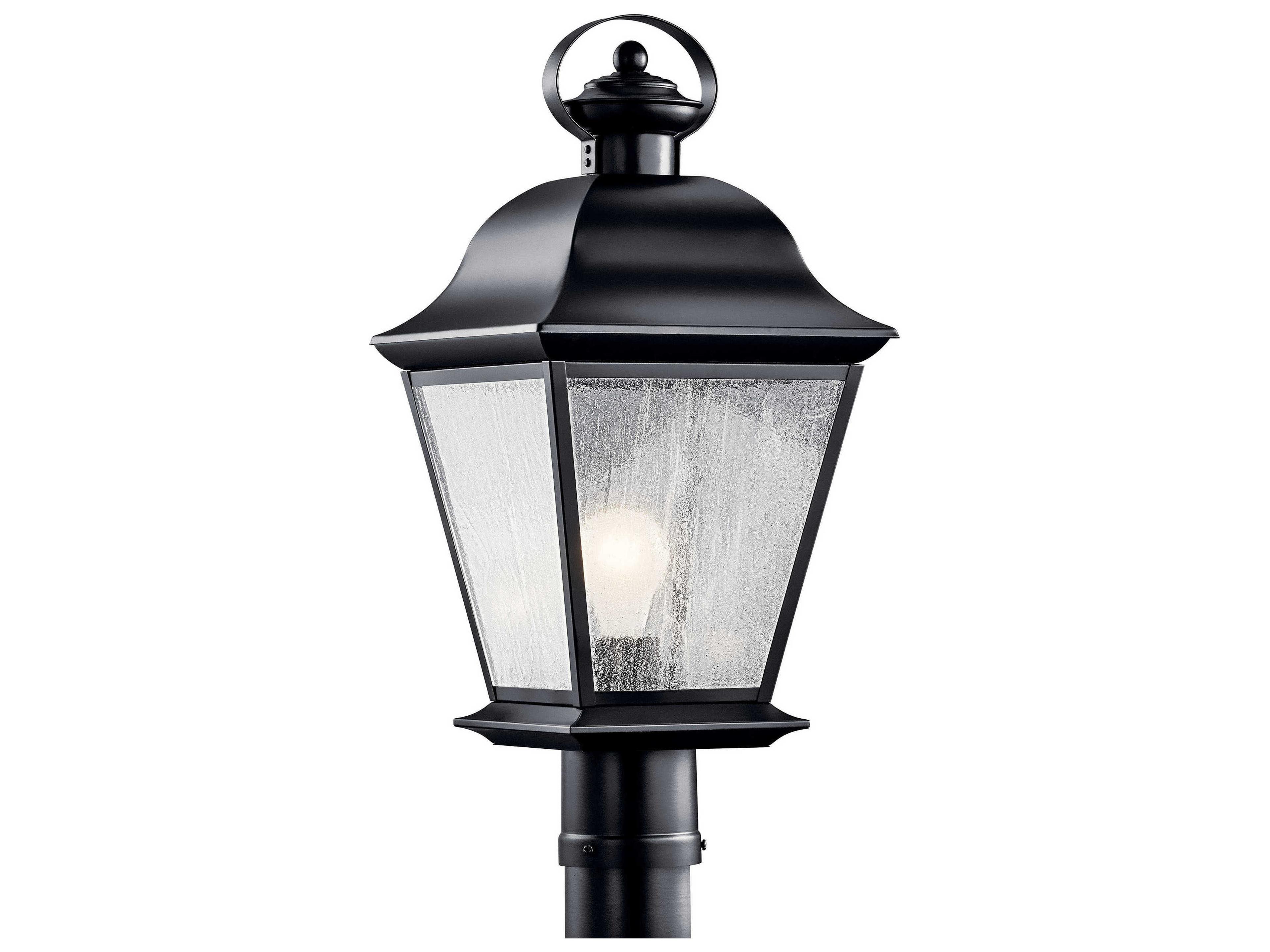 Mount Vernon 1 - Light Glass Outdoor Post Light