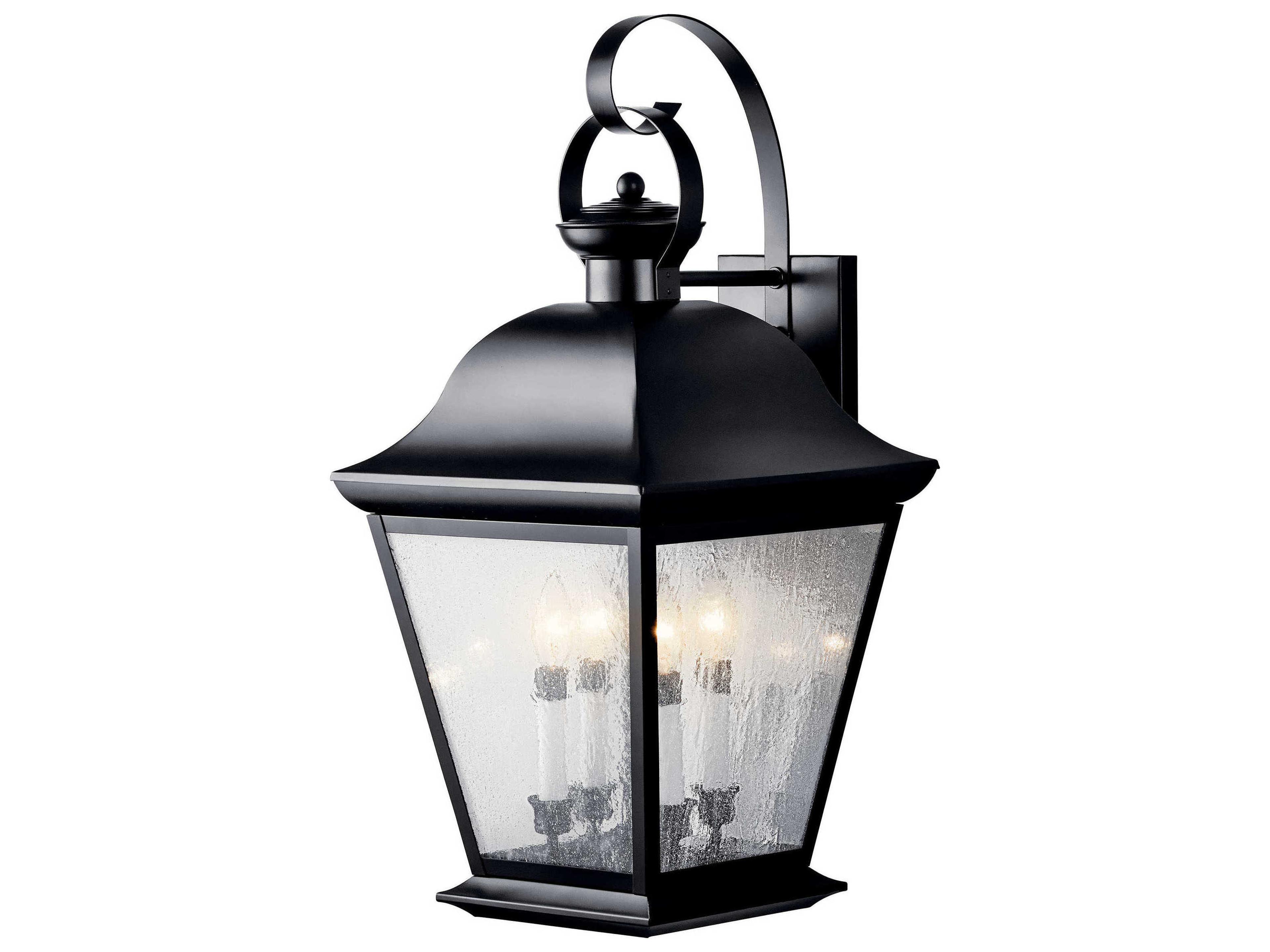 Mount Vernon 4 - Light Glass Outdoor Wall Light