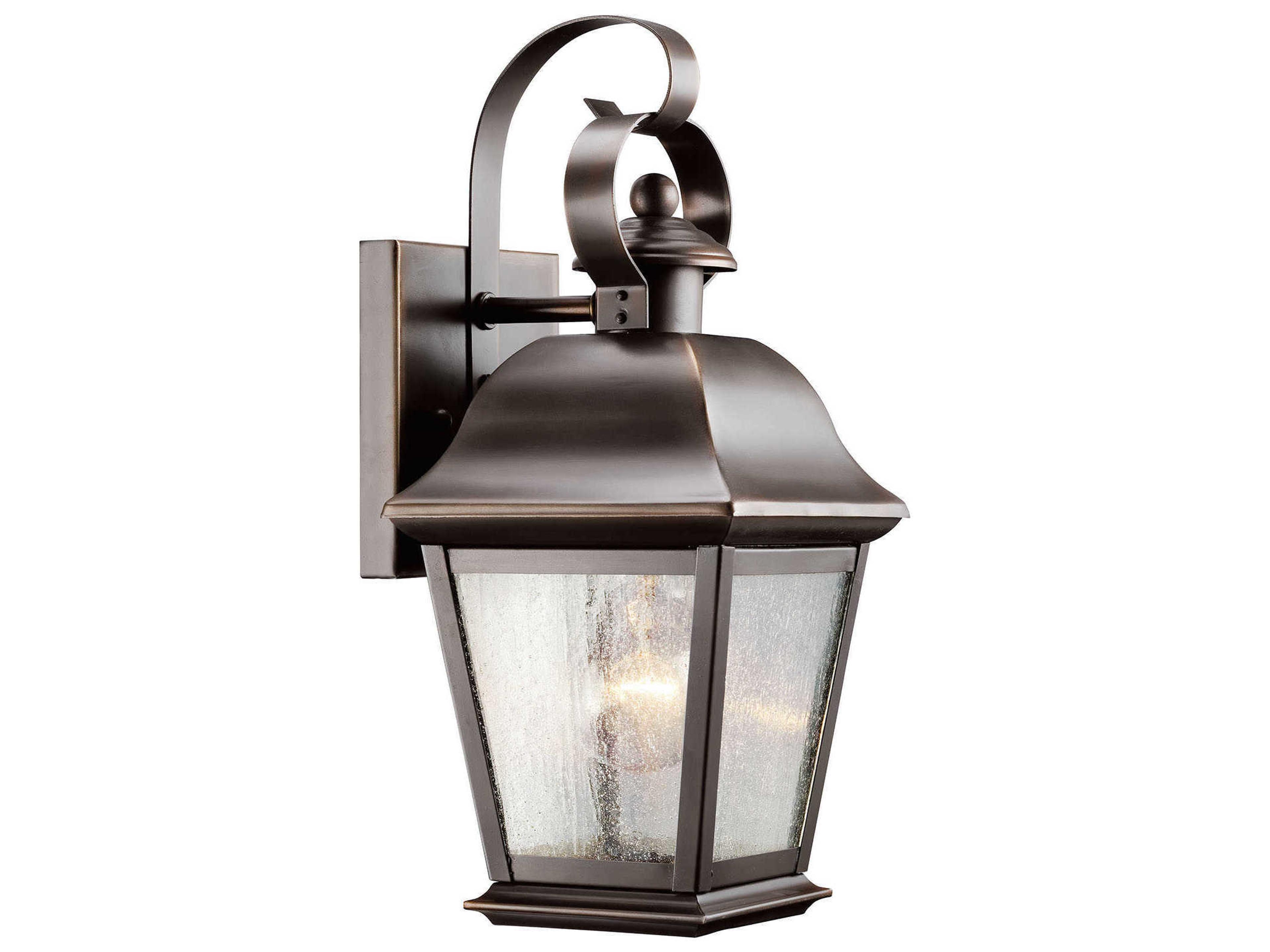 Mount Vernon 1 - Light Glass Outdoor Wall Light