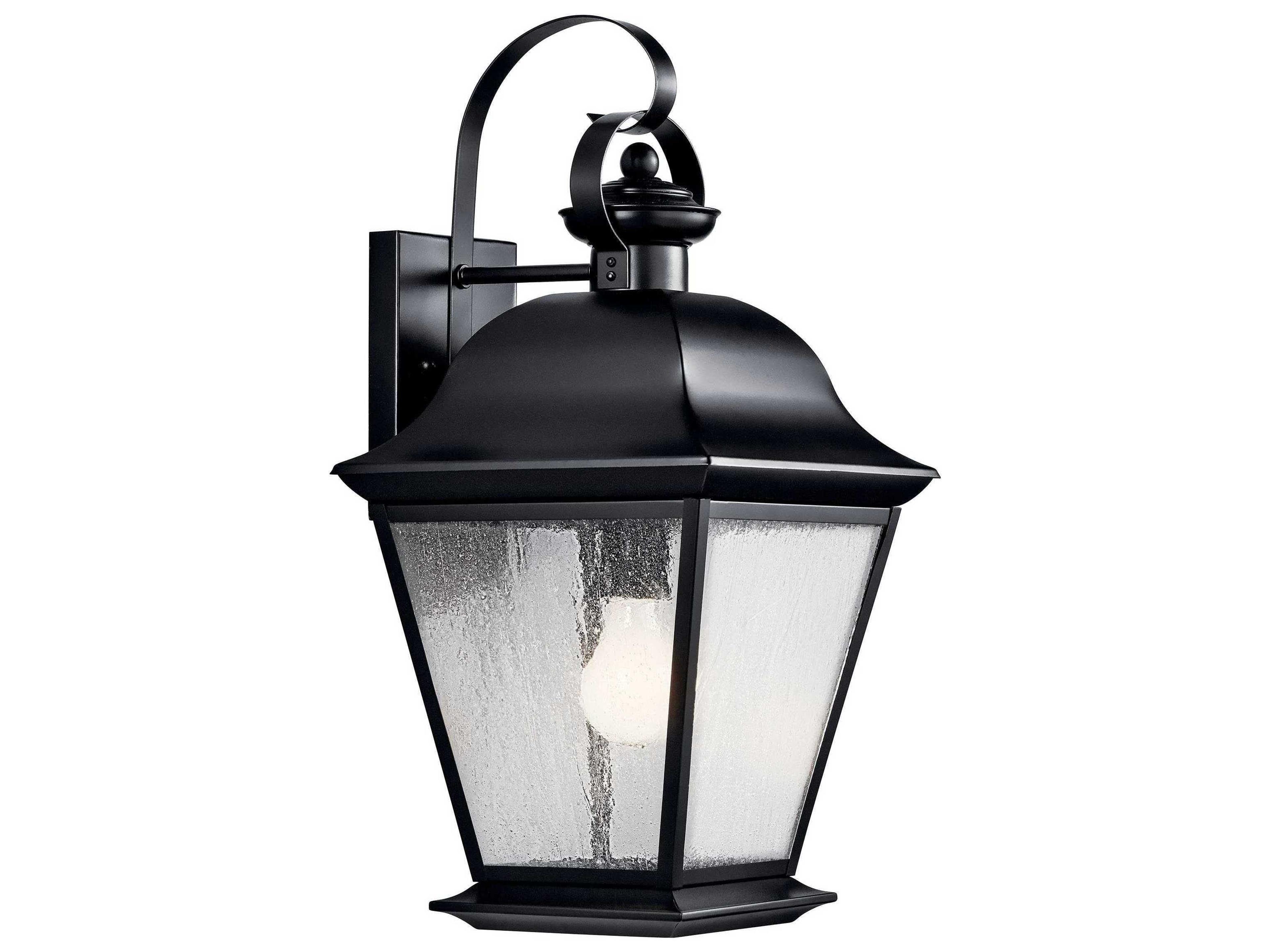 Mount Vernon 1 - Light Glass Outdoor Wall Light