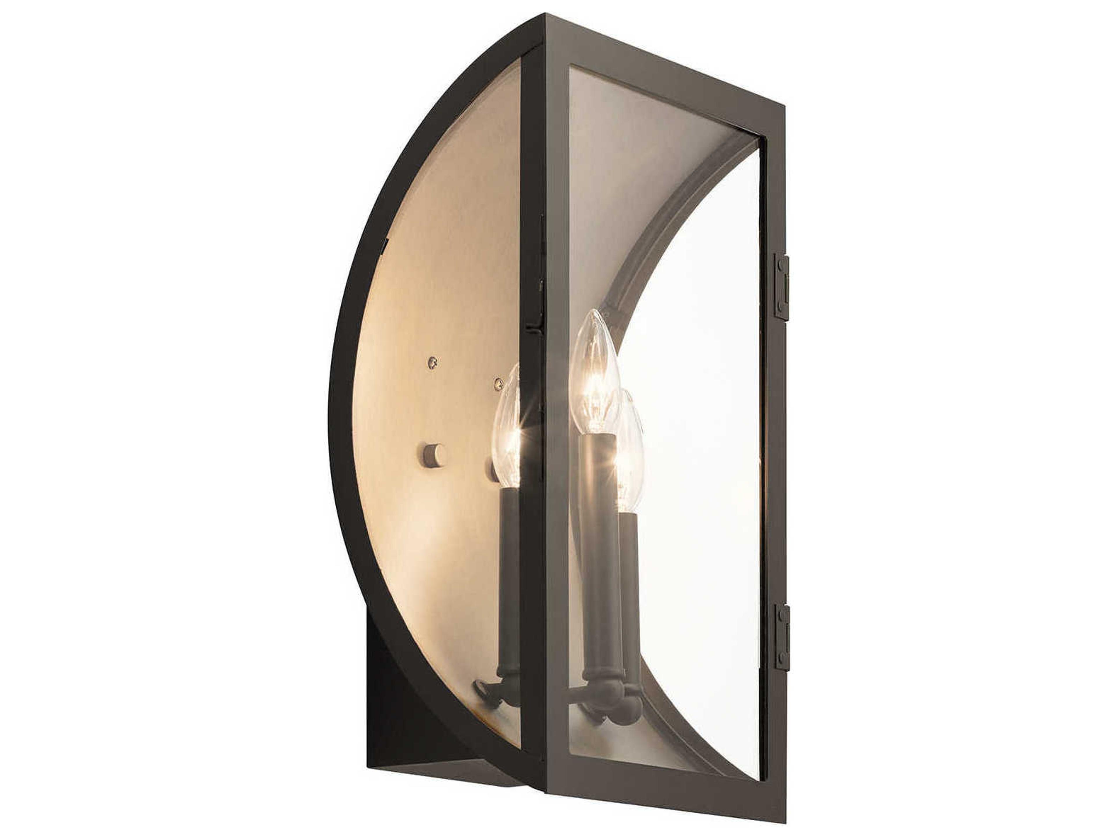 Narelle 3 - Light Glass Outdoor Wall Light