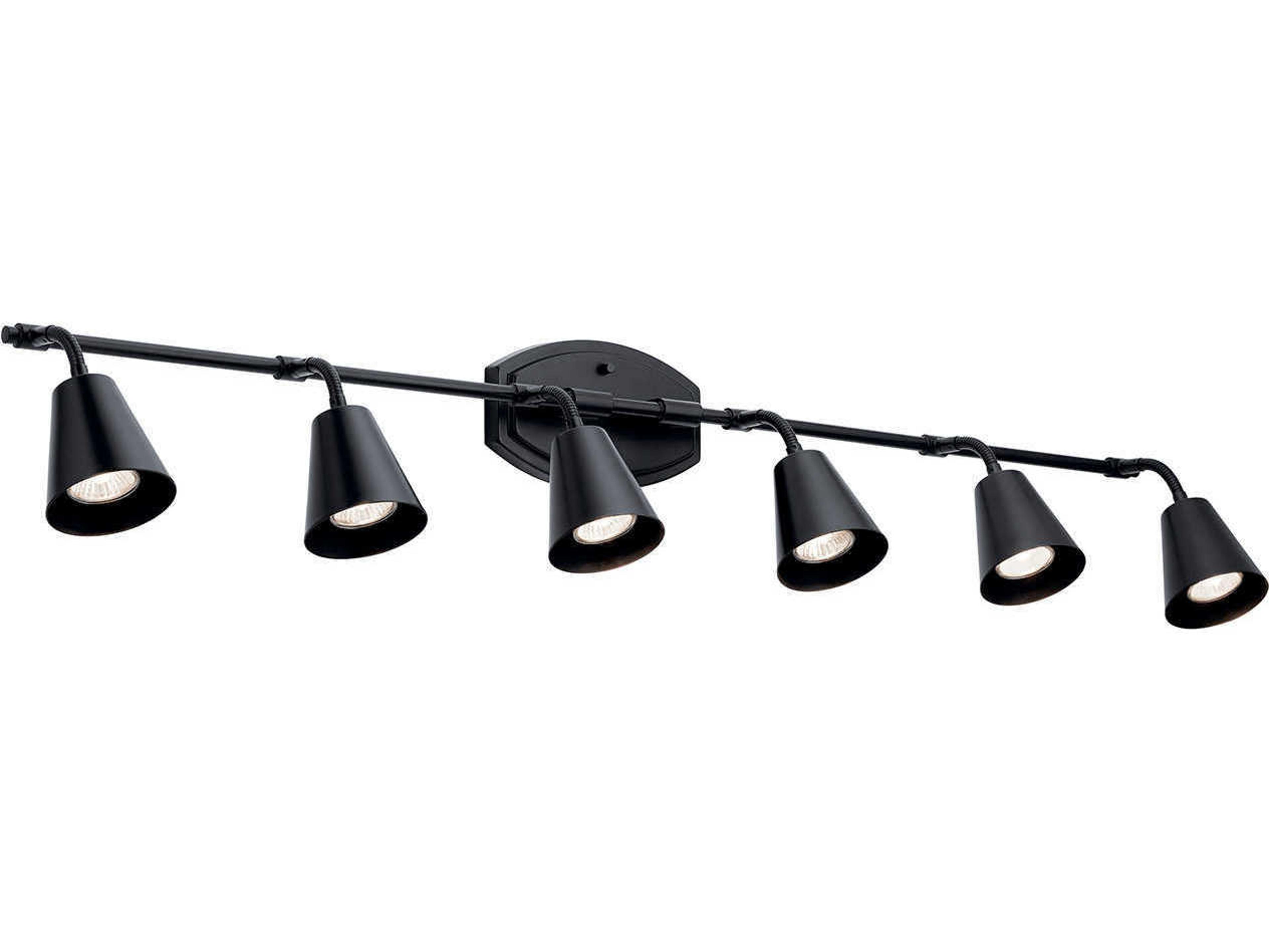 Sylvia 6-Light Black Linear Track & Rail Light