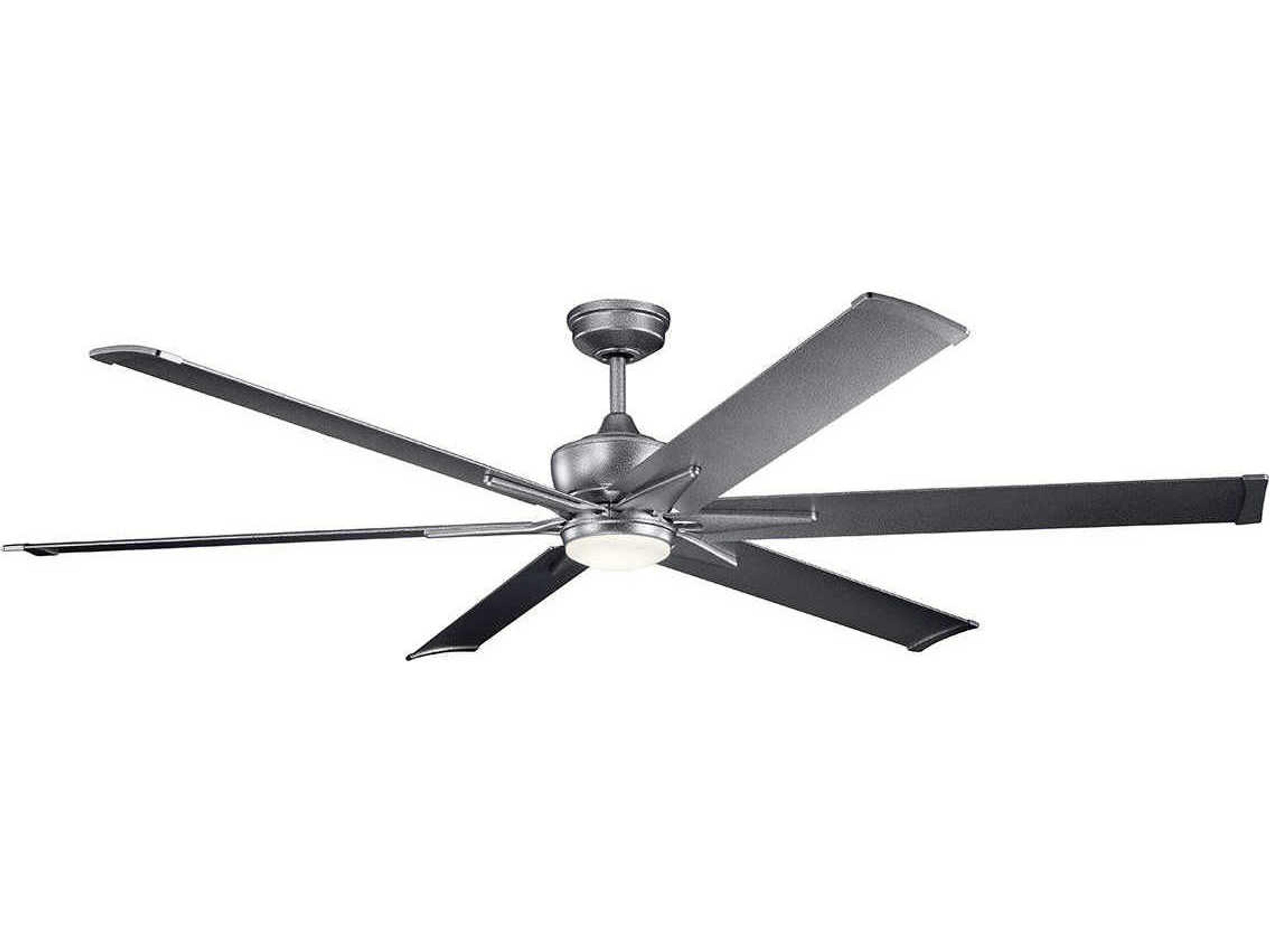 Szeplo Patio Weathered Steel 80" LED Outdoor Ceiling Fan
