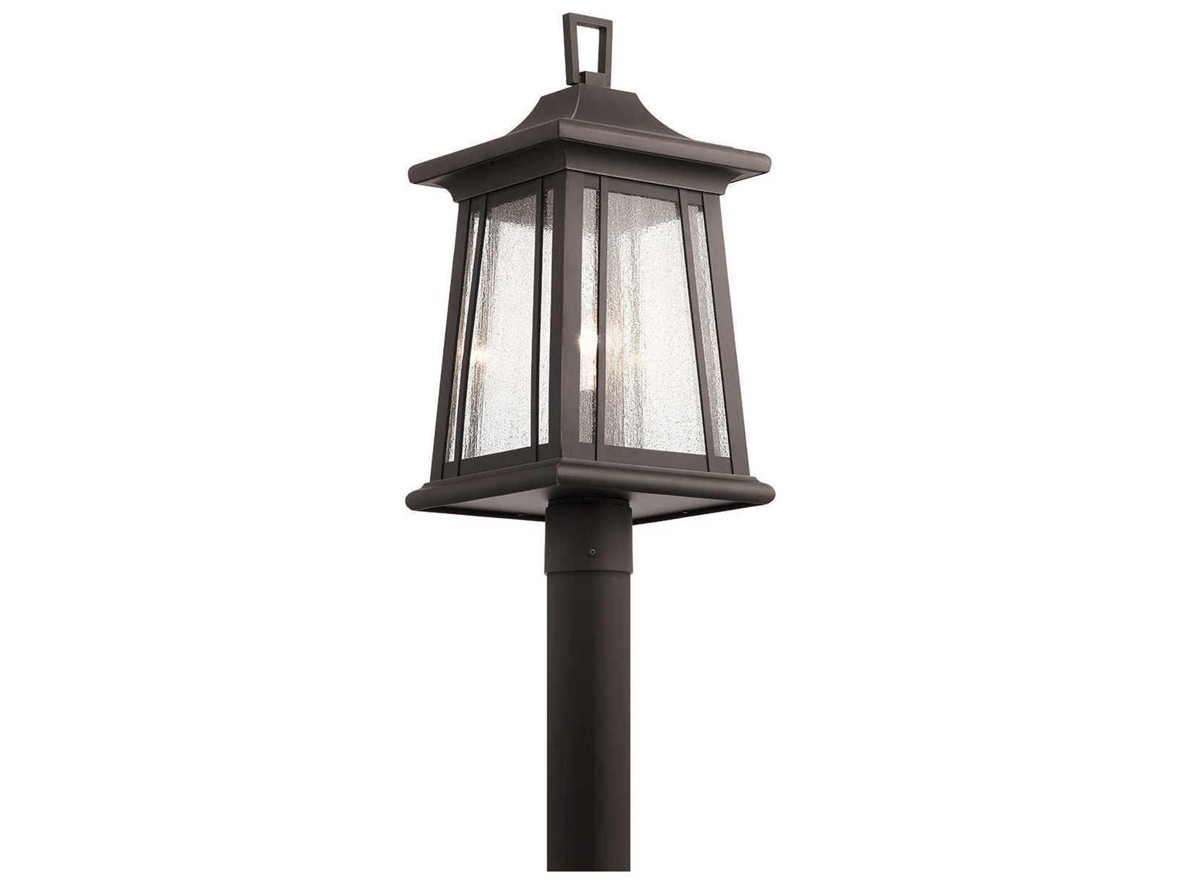Taden 1 - Light Glass Outdoor Post Light