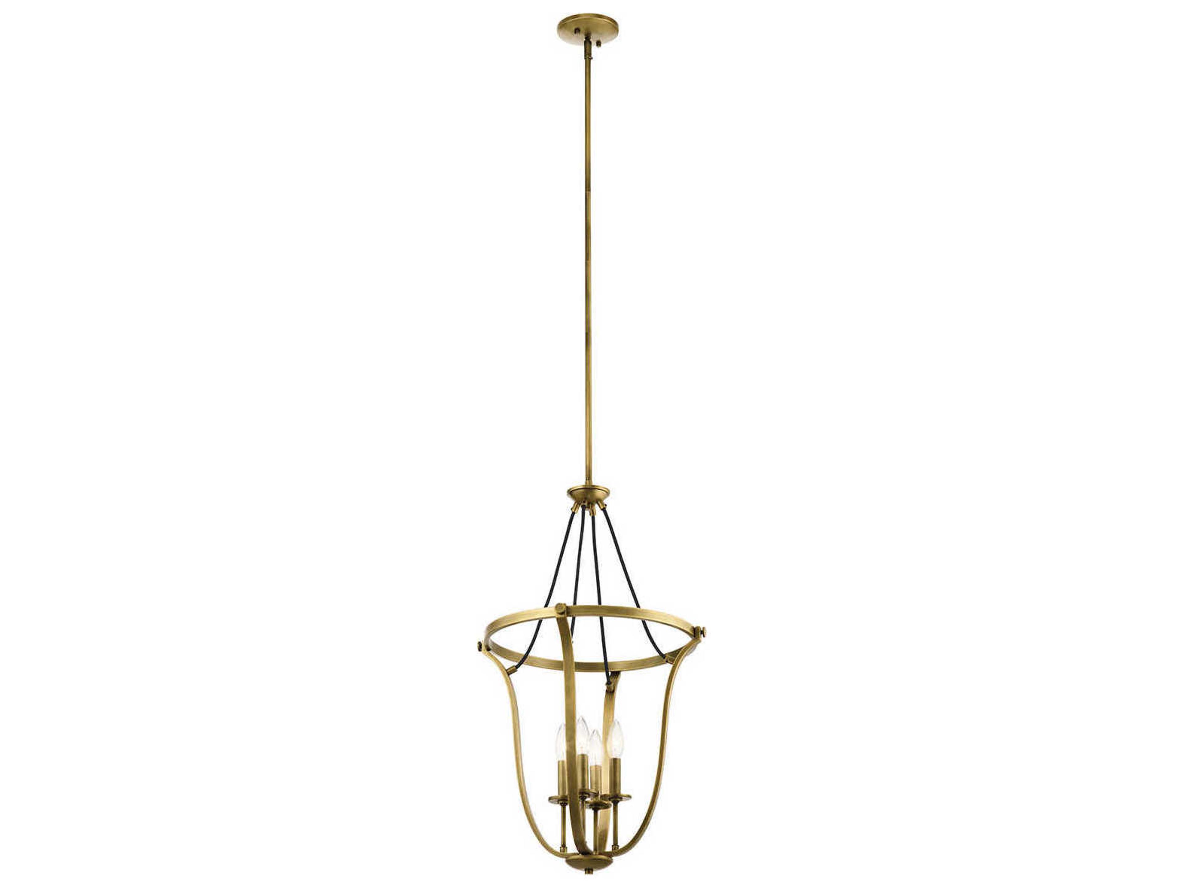 Thisbe 4-Light Natural Brass Pendant