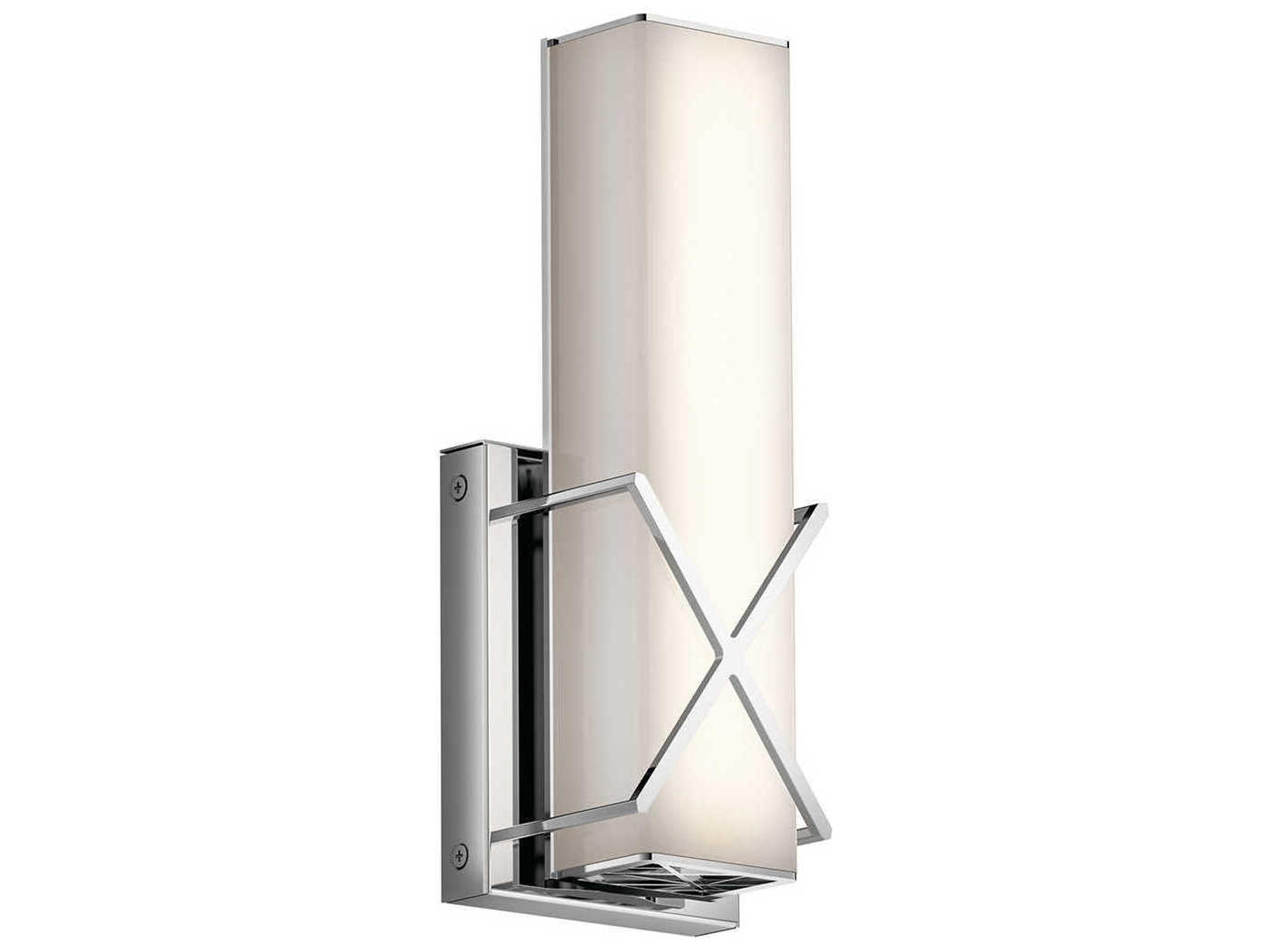Trinsic 1-Light Chrome Glass LED Wall Sconce
