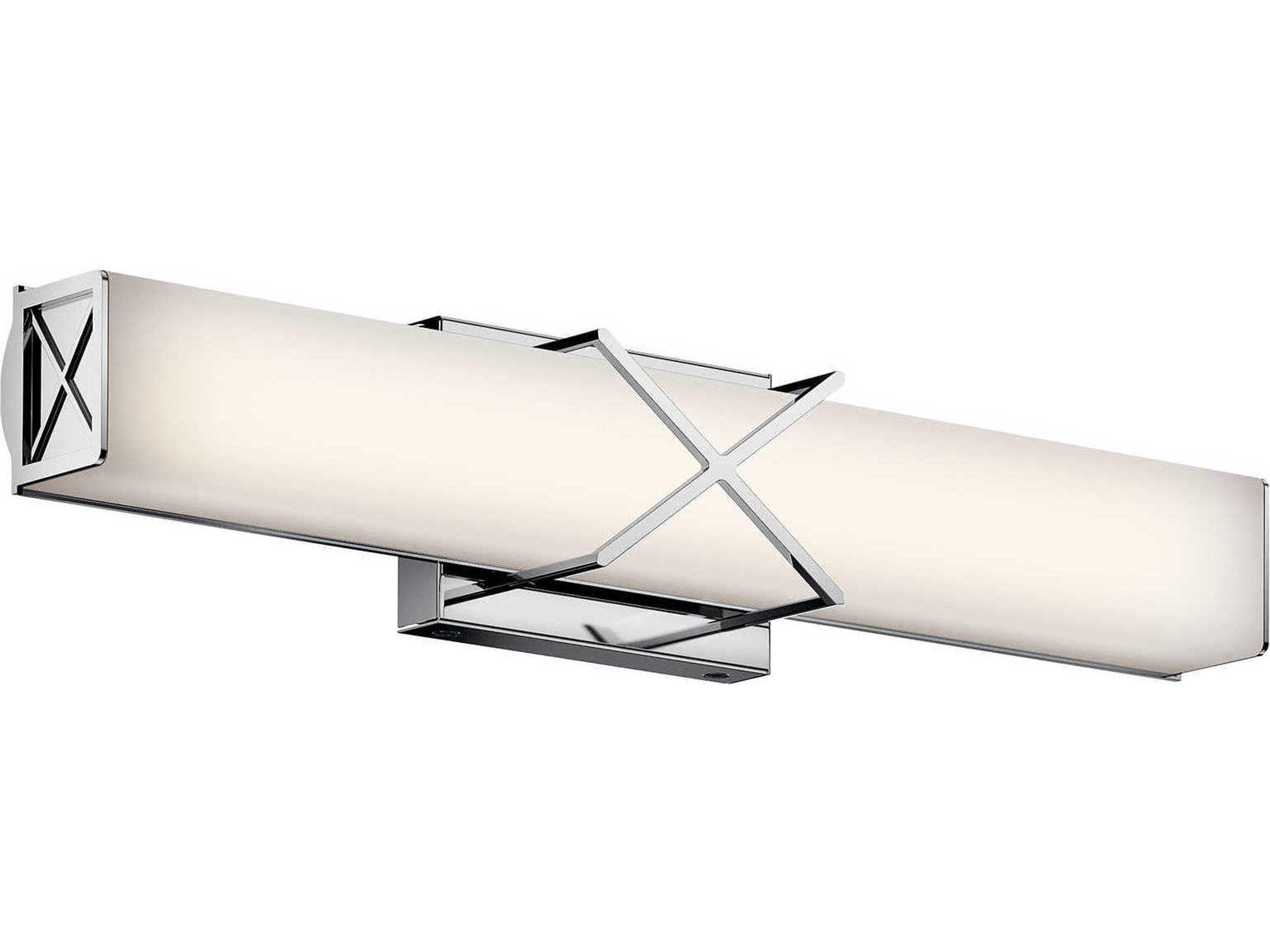 Trinsic 2-Light Chrome Glass LED Vanity Light