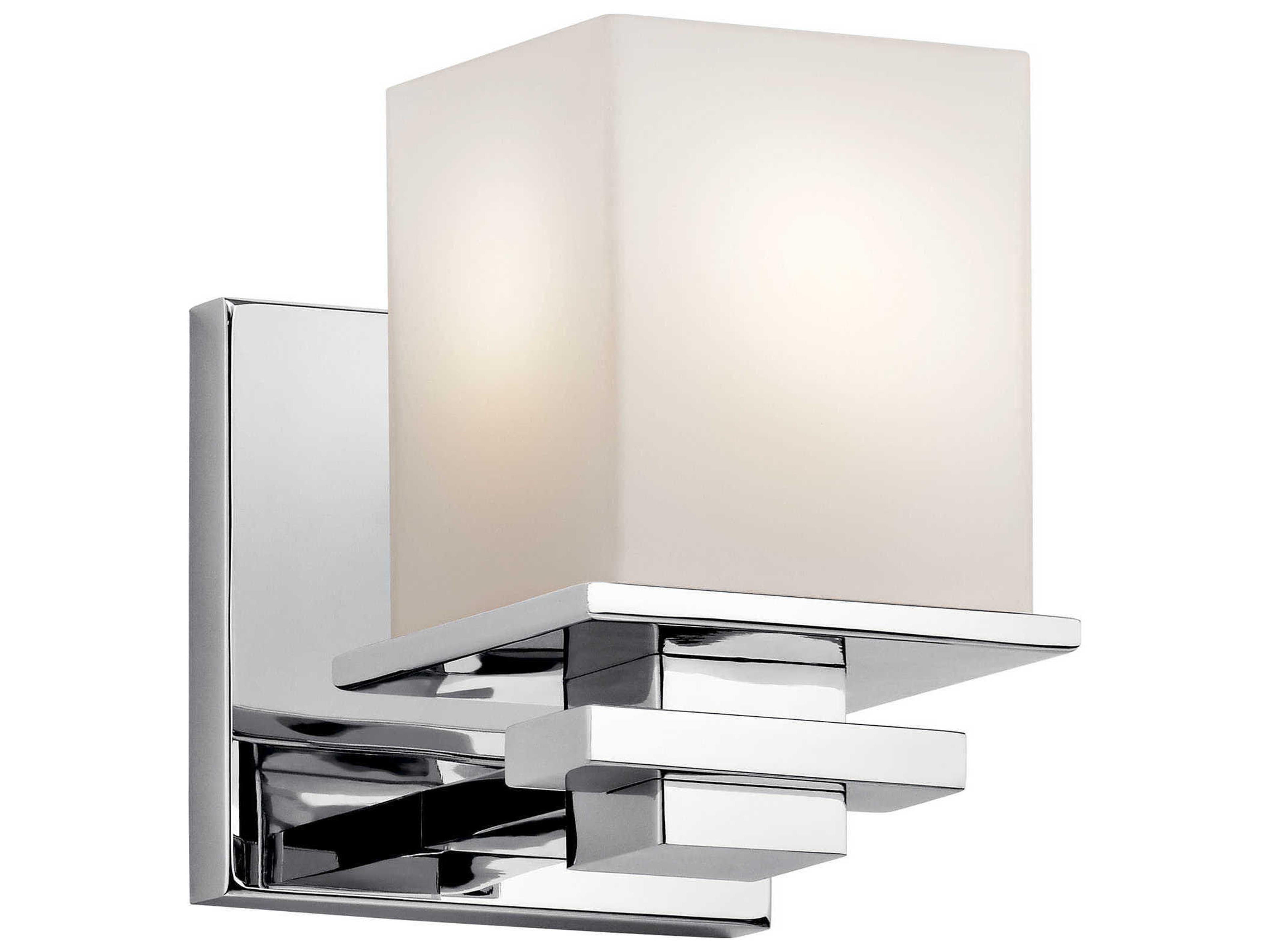 Tully 1-Light Chrome Glass Wall Sconce