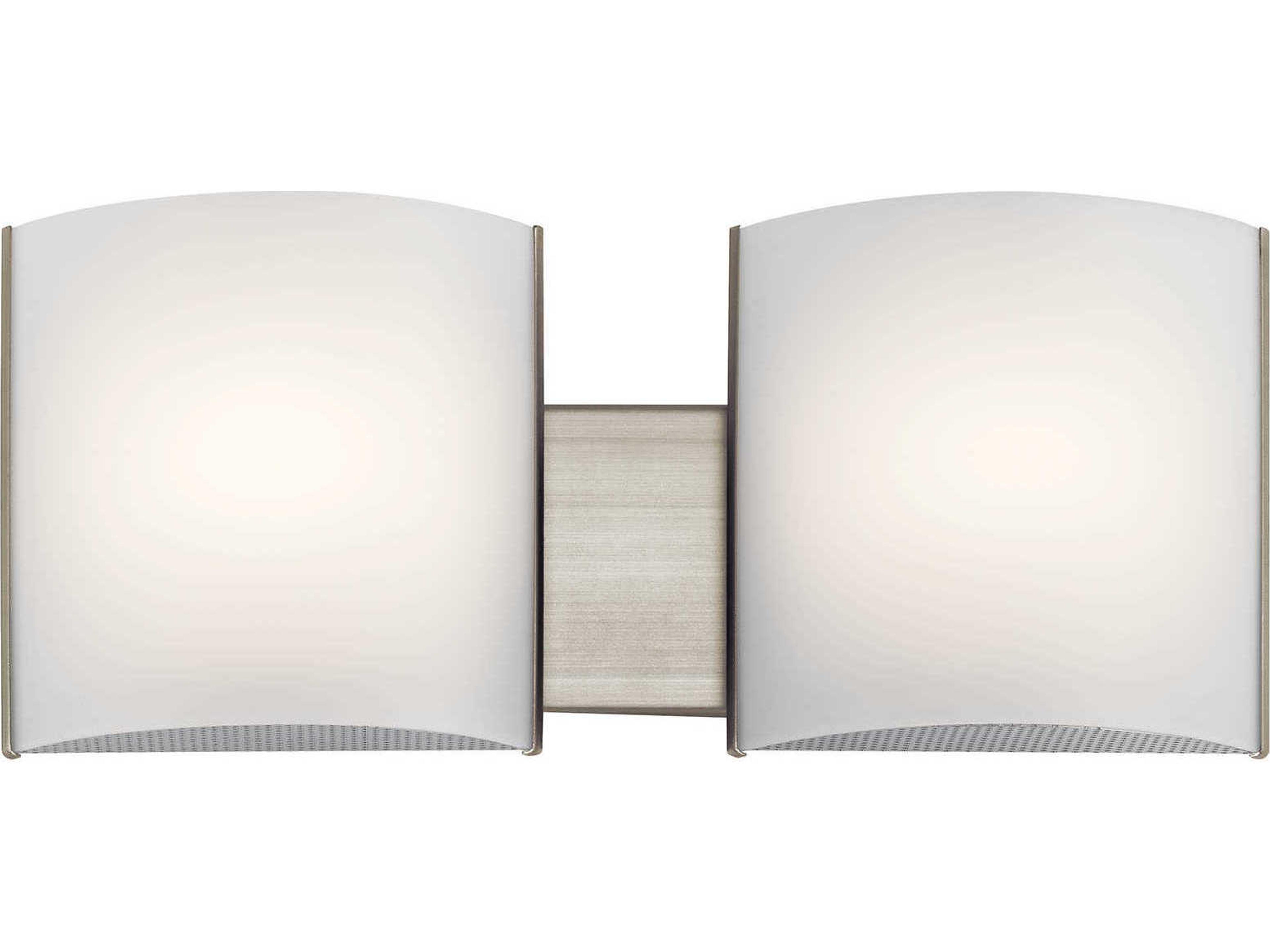 Kichler 2-Light Brushed Nickel LED Vanity Light
