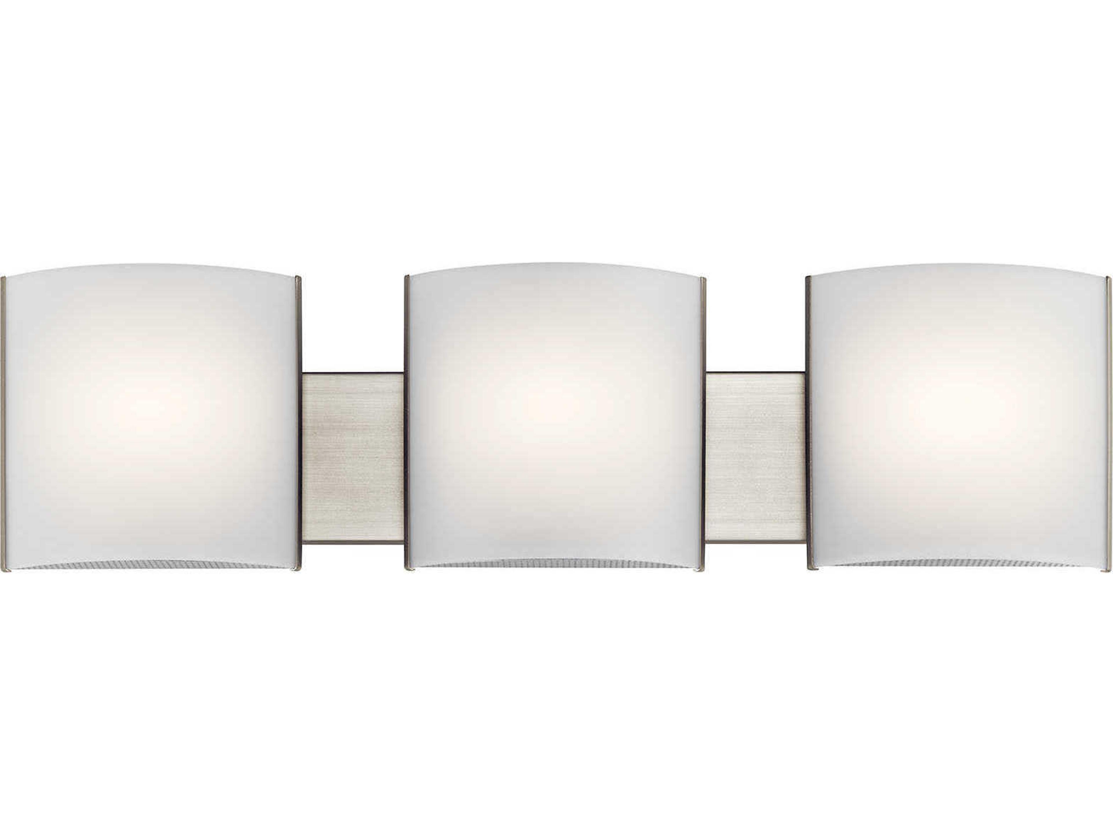 Kichler 3-Light Brushed Nickel LED Vanity Light