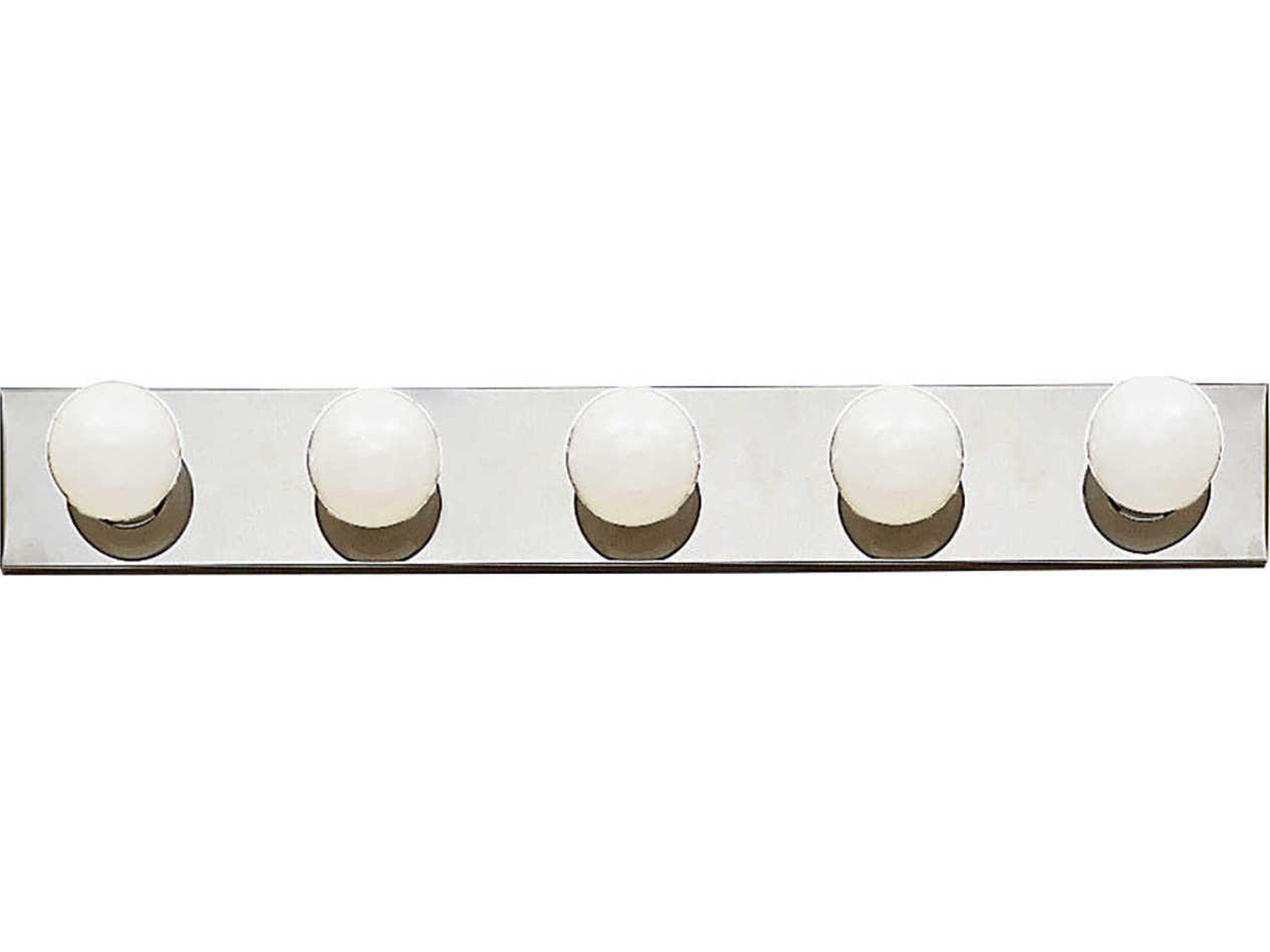 Kichler 5-Light Chrome Glass Vanity Light