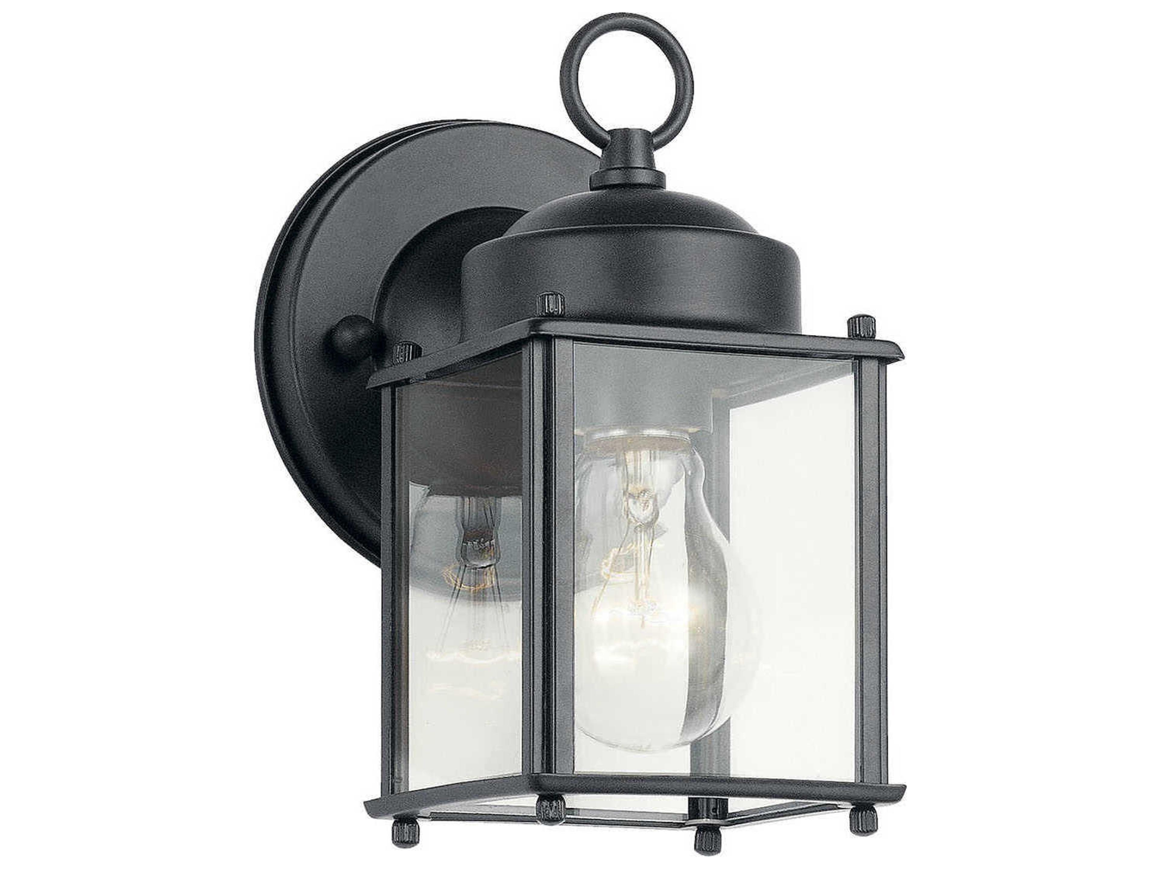 1 - Light Glass Outdoor Wall Light