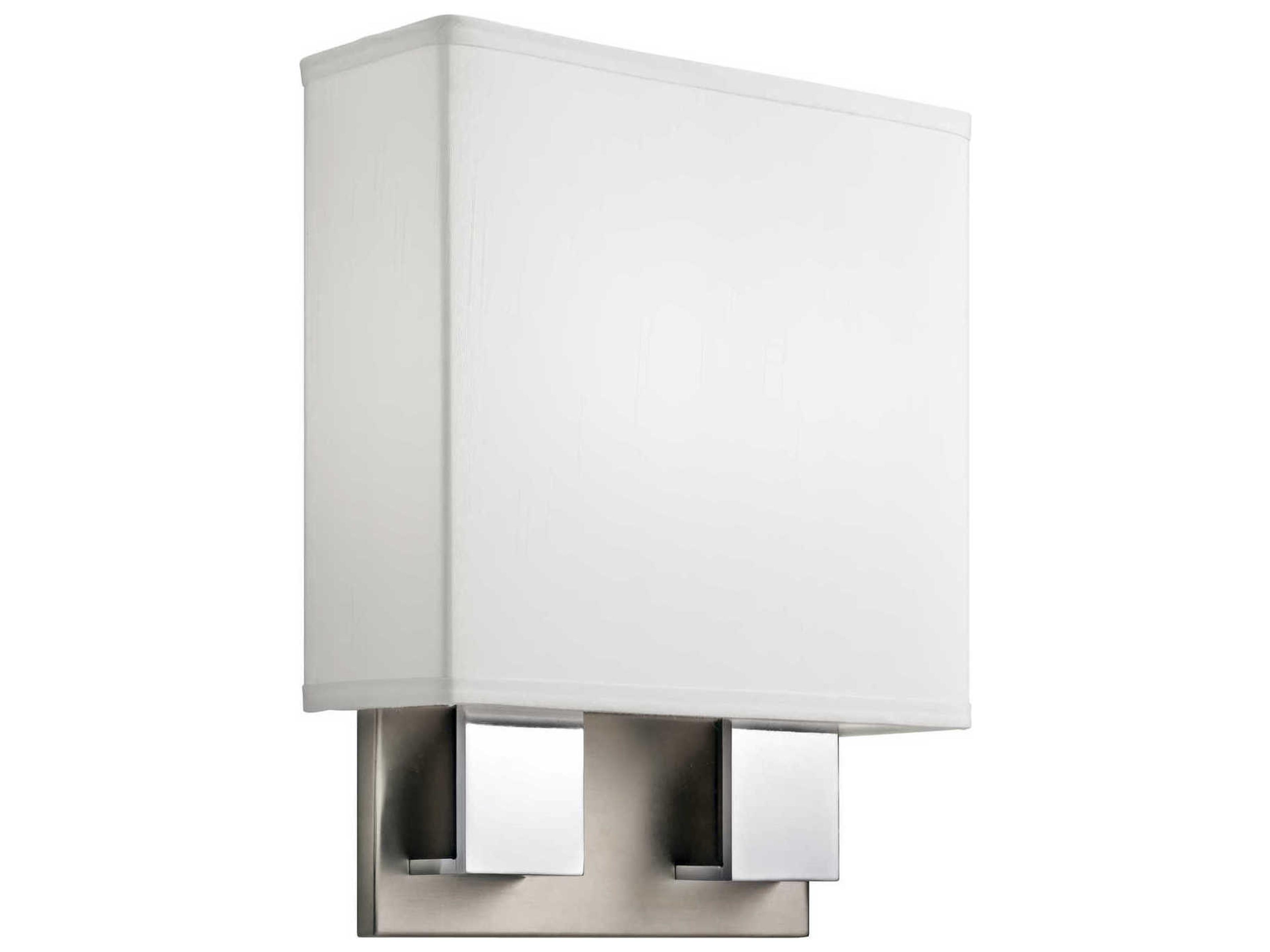 Kichler 2-Light Brushed Nickel & Chrome LED Wall Sconce