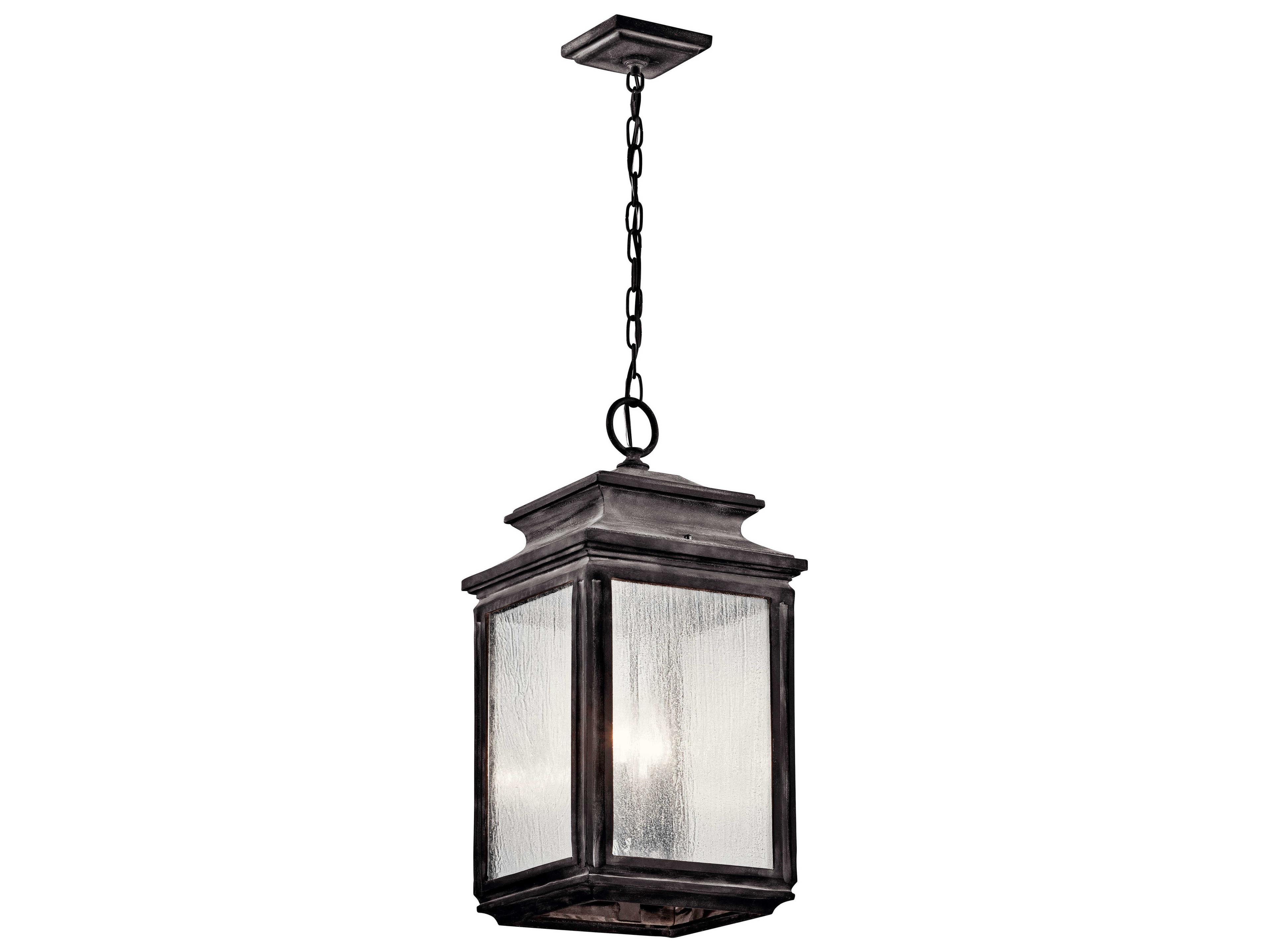 Wiscombe Park 4 - Light Glass Outdoor Hanging Light