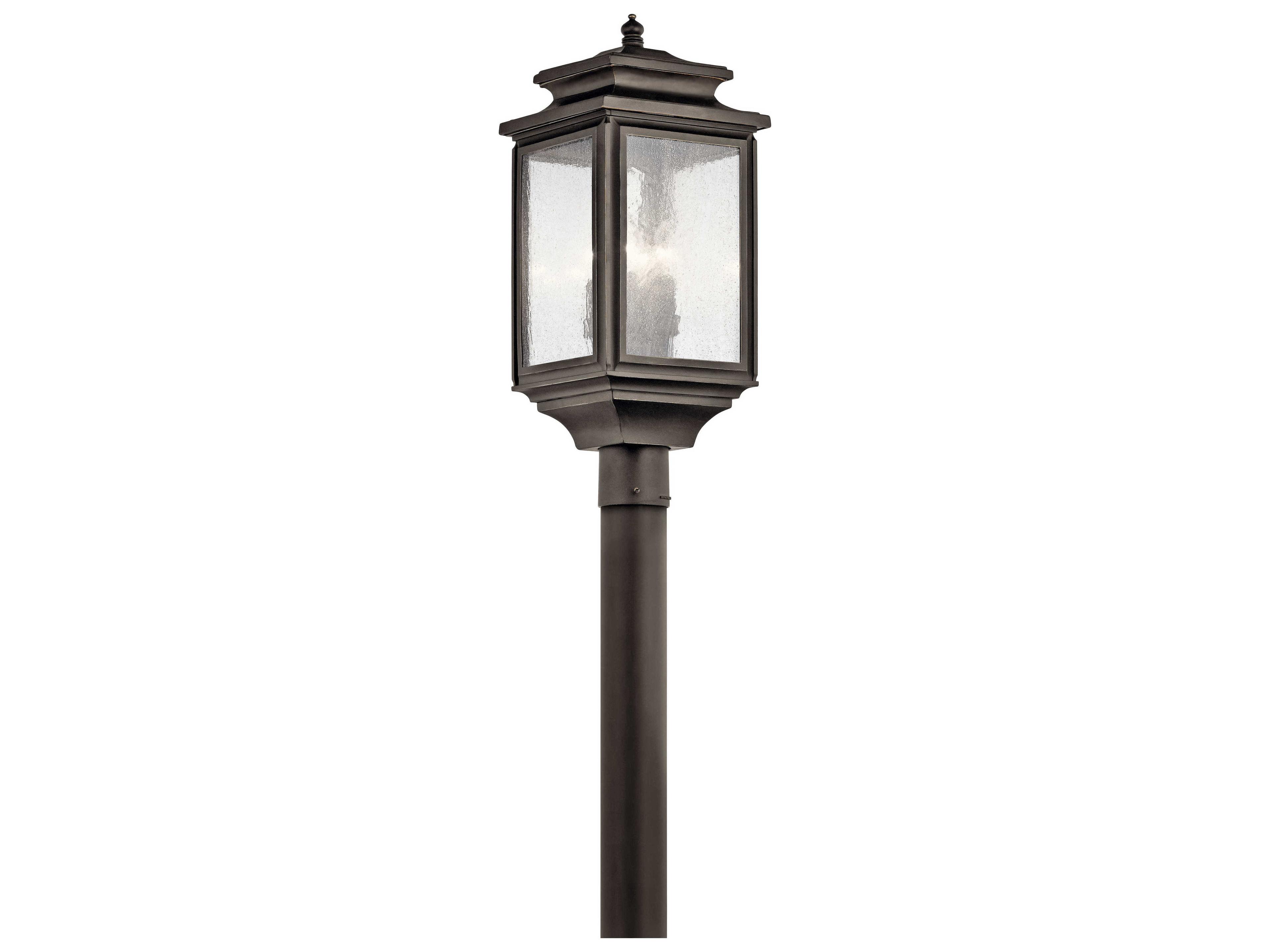 Wiscombe Park 4 - Light Glass Outdoor Post Light