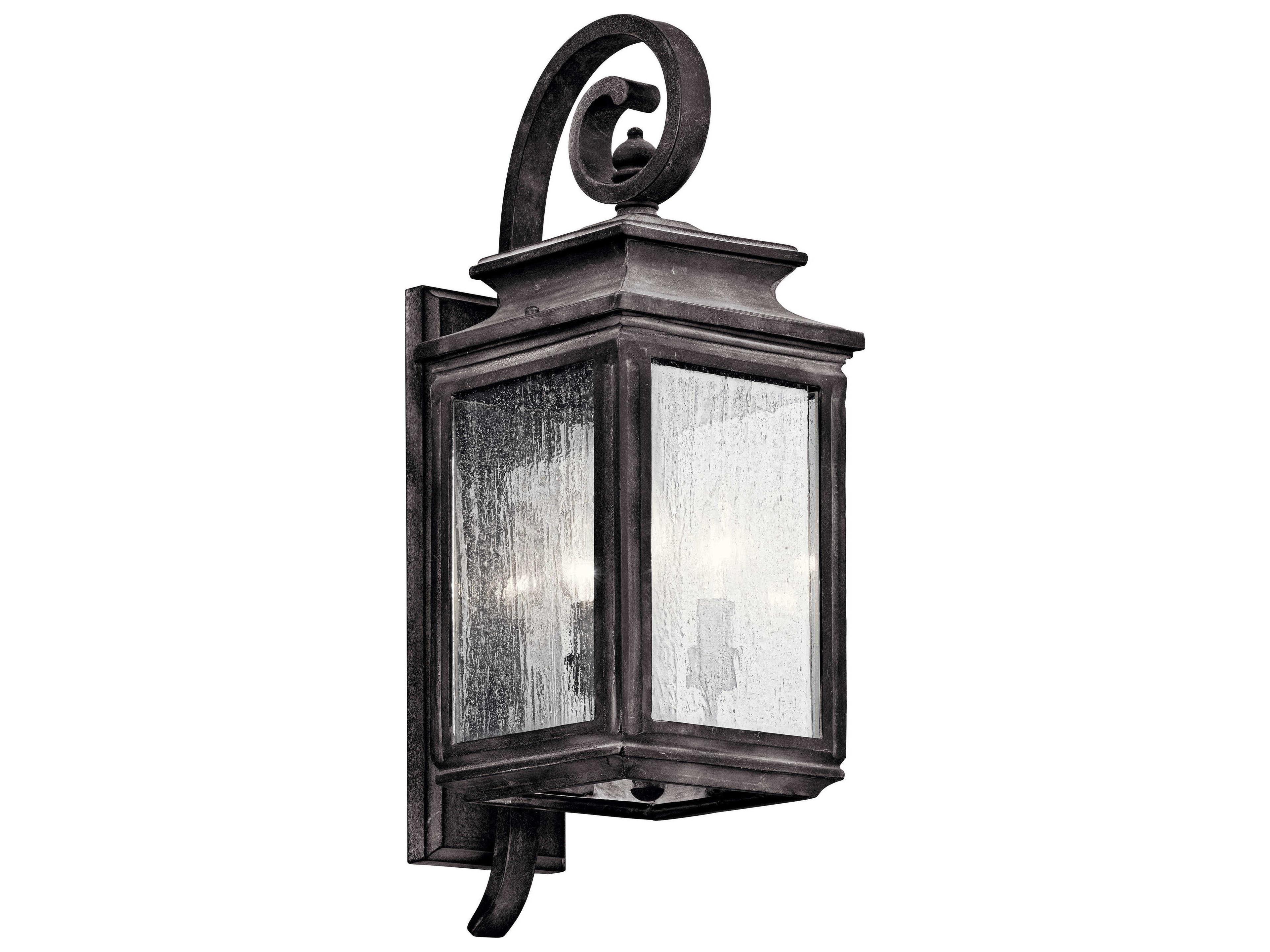 Wiscombe Park 3 - Light Glass Outdoor Wall Light