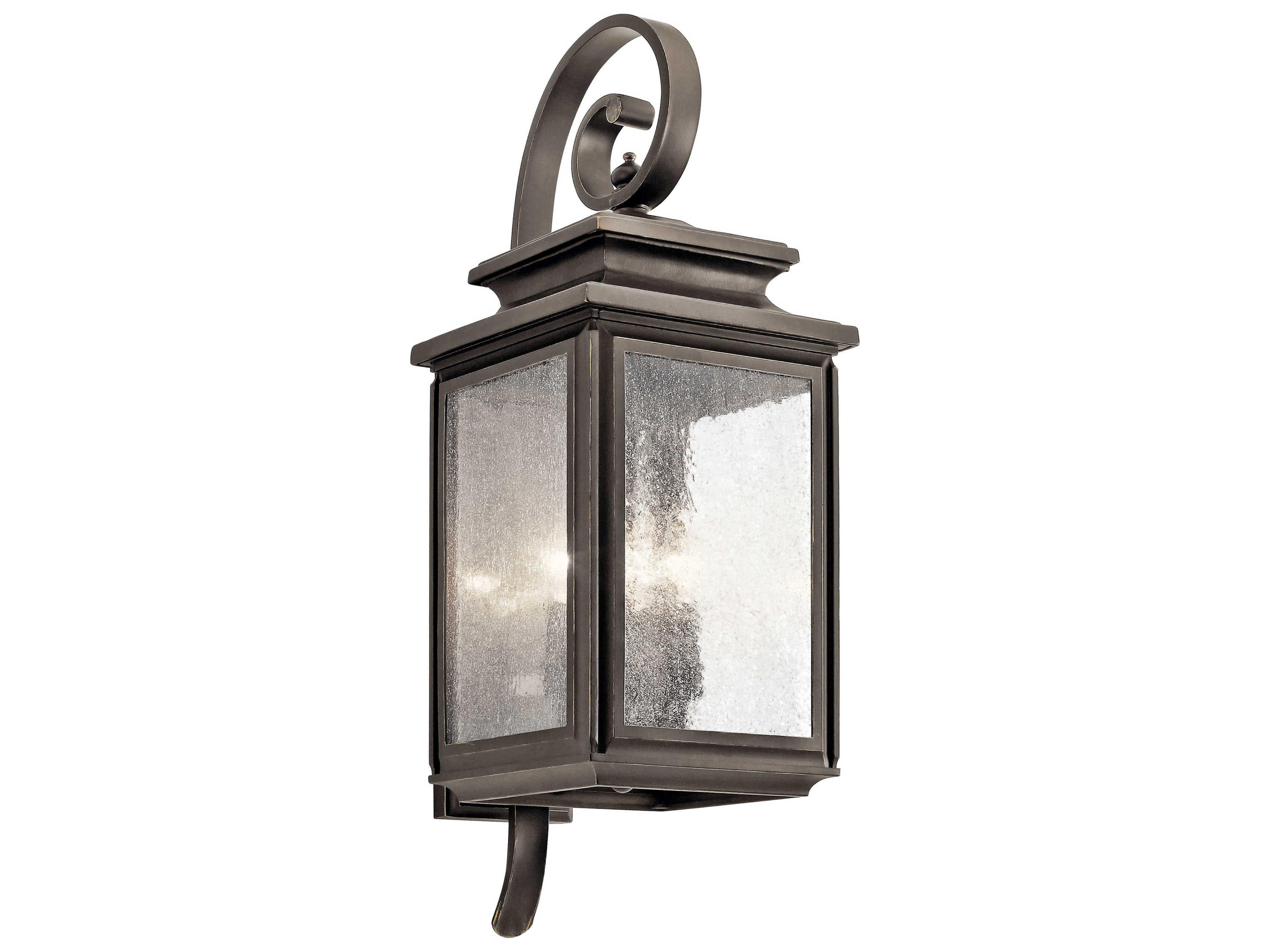 Wiscombe Park 4 - Light Glass Outdoor Wall Light