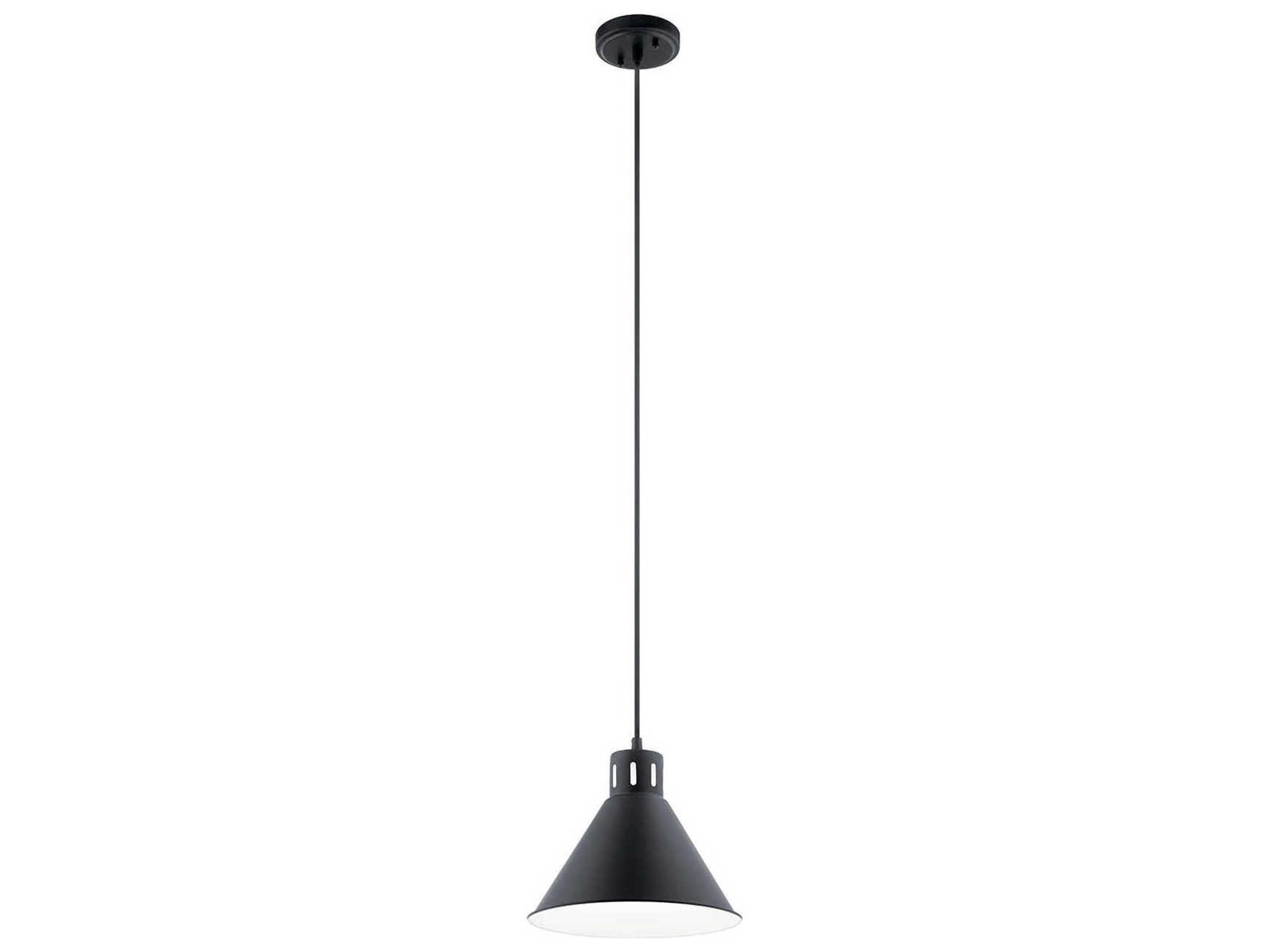 Zailey 1-Light Black Mini Pendant