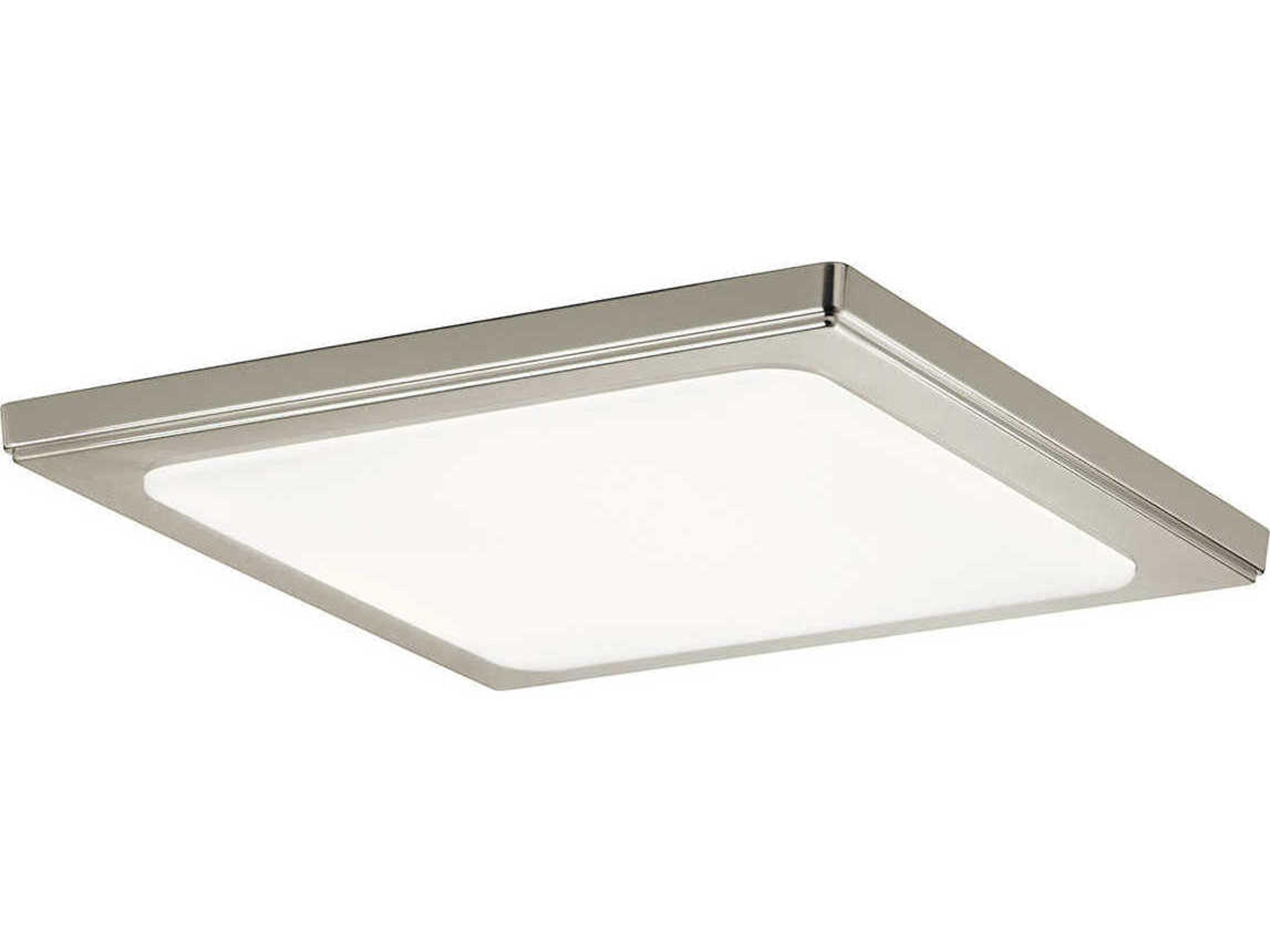 Zeo Brushed Nickel LED Geometric Flush Mount