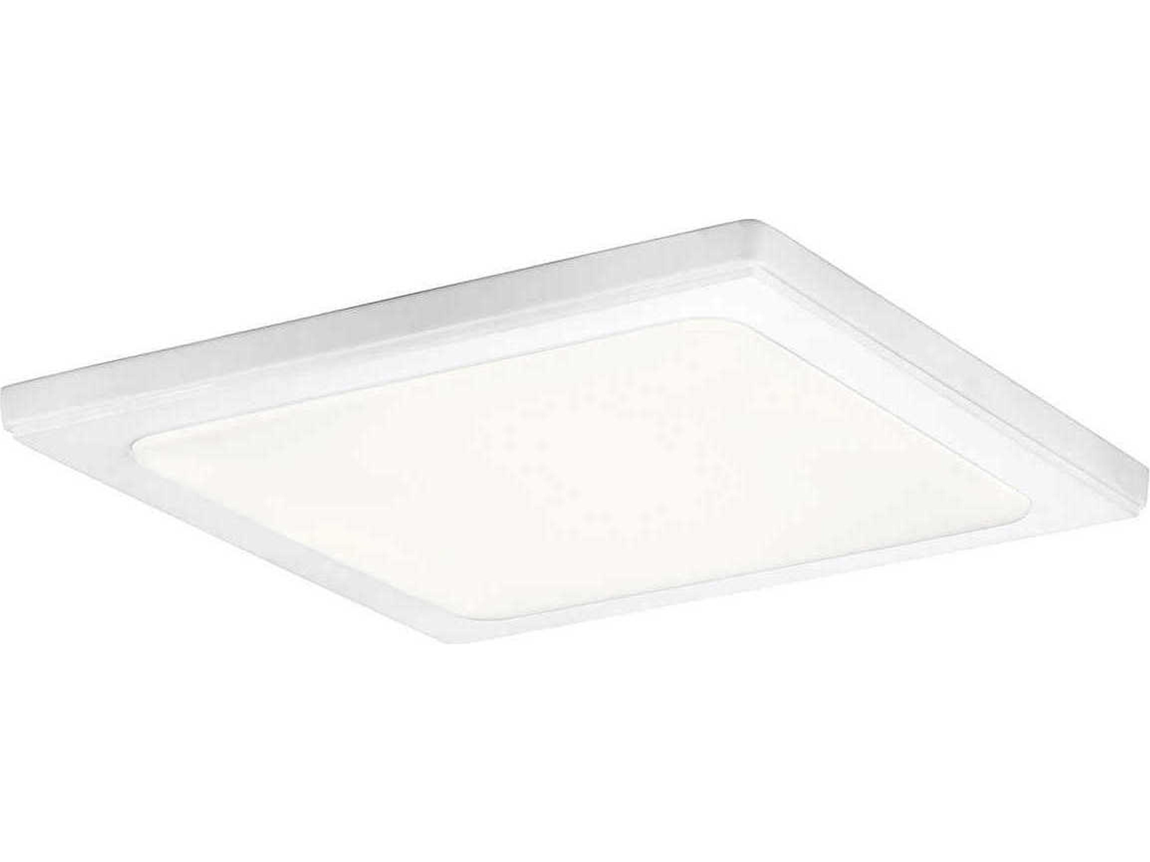 Zeo White LED Geometric Flush Mount