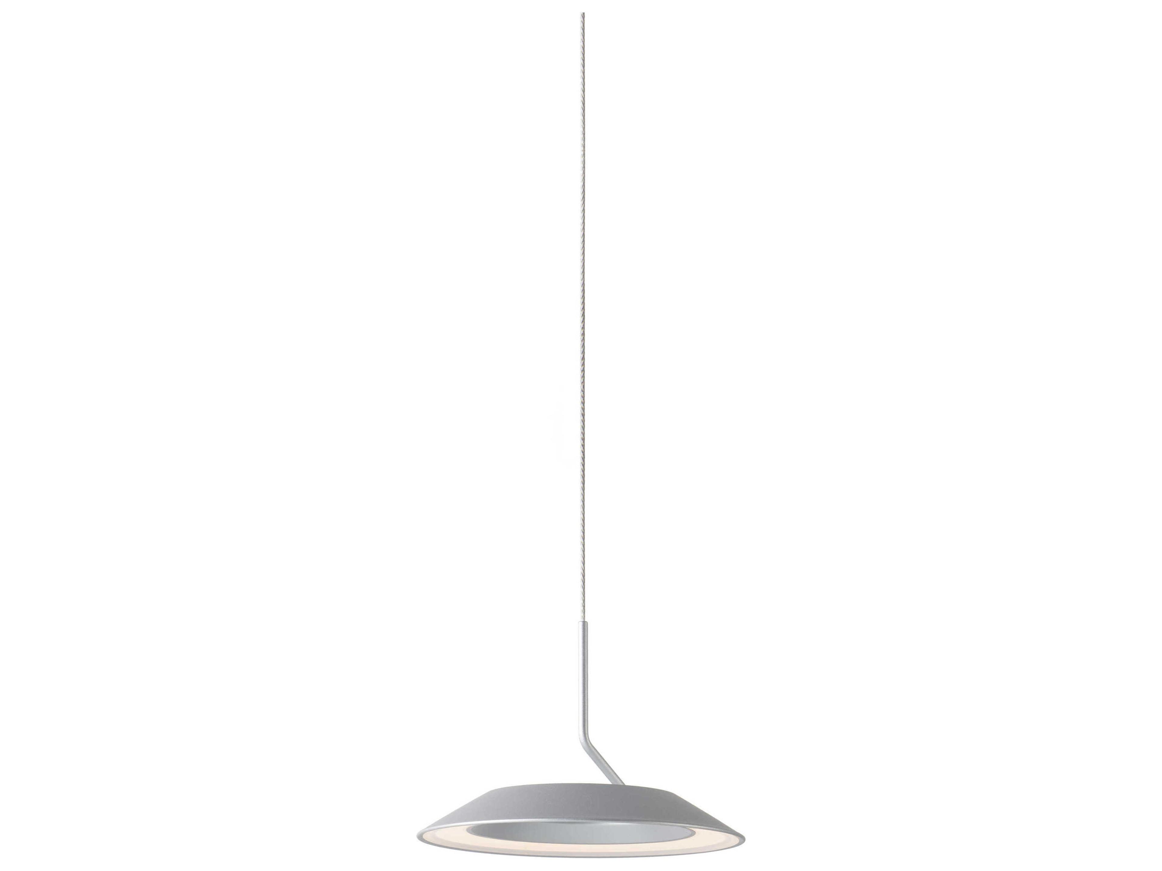 Royyo 1-Light Silver LED Round Mini Pendant