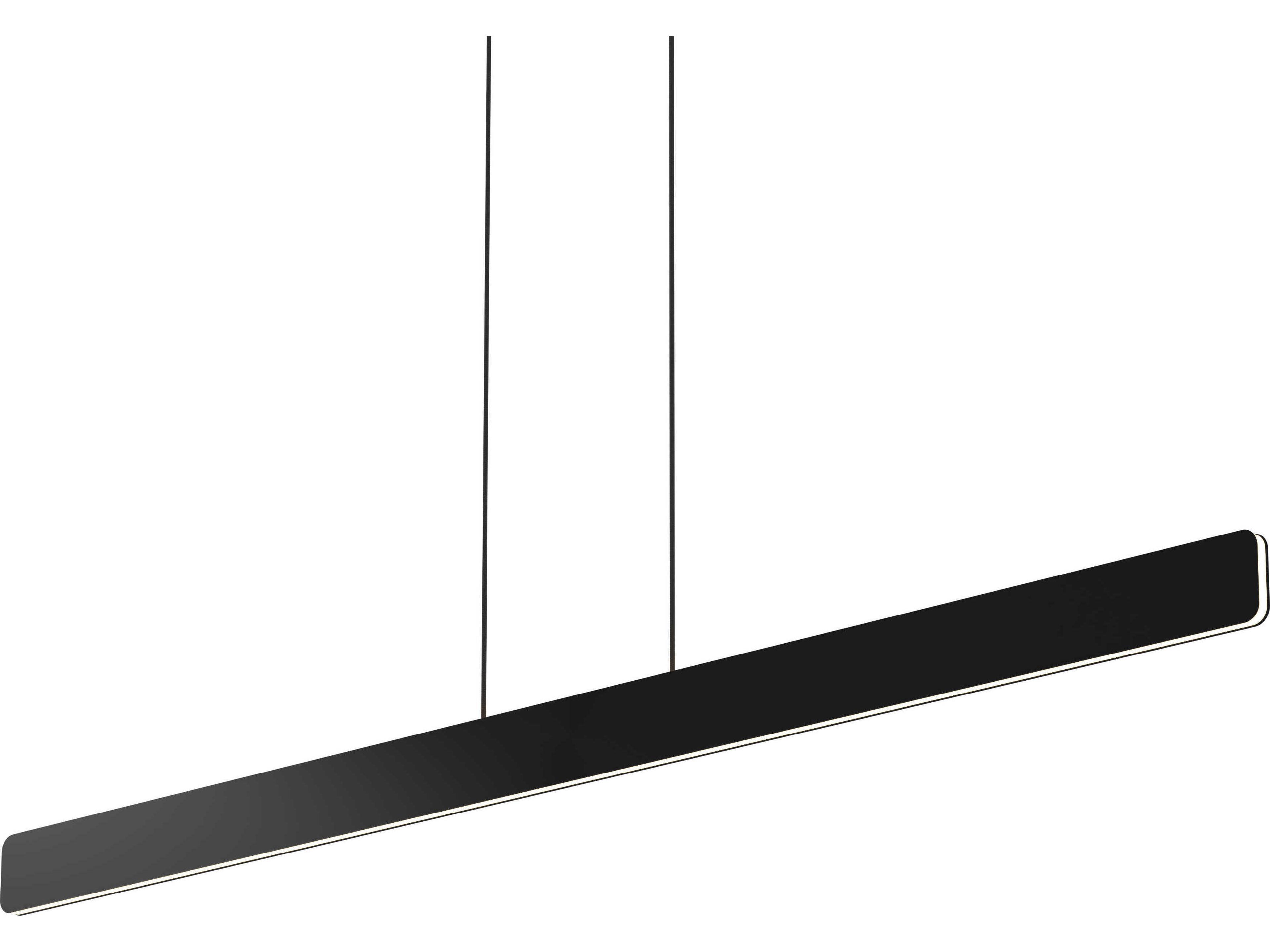 Sub Matte Black LED Linear Island Pendant