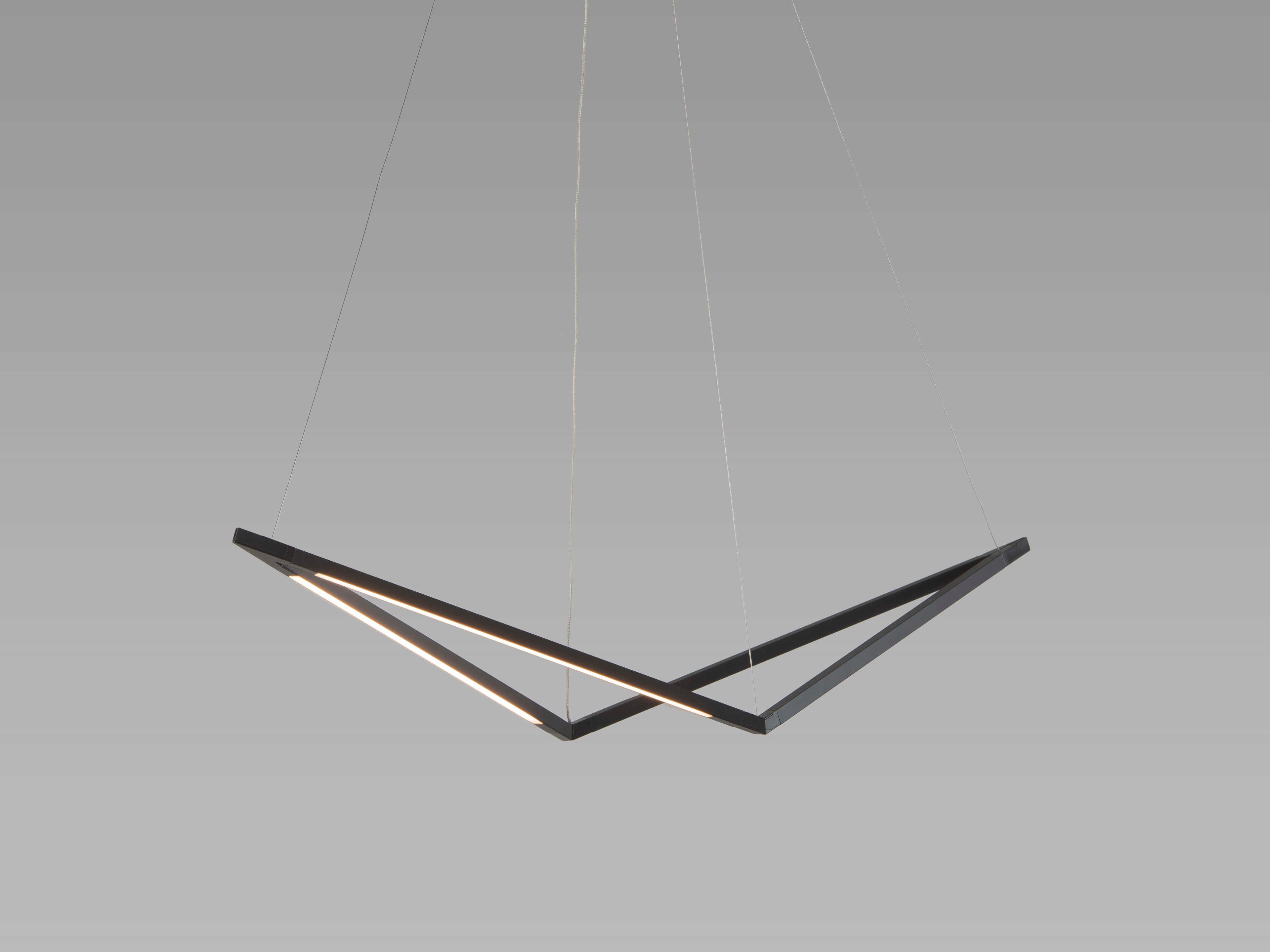 Z-Bar Bird Pendant Light Modern Matte Black