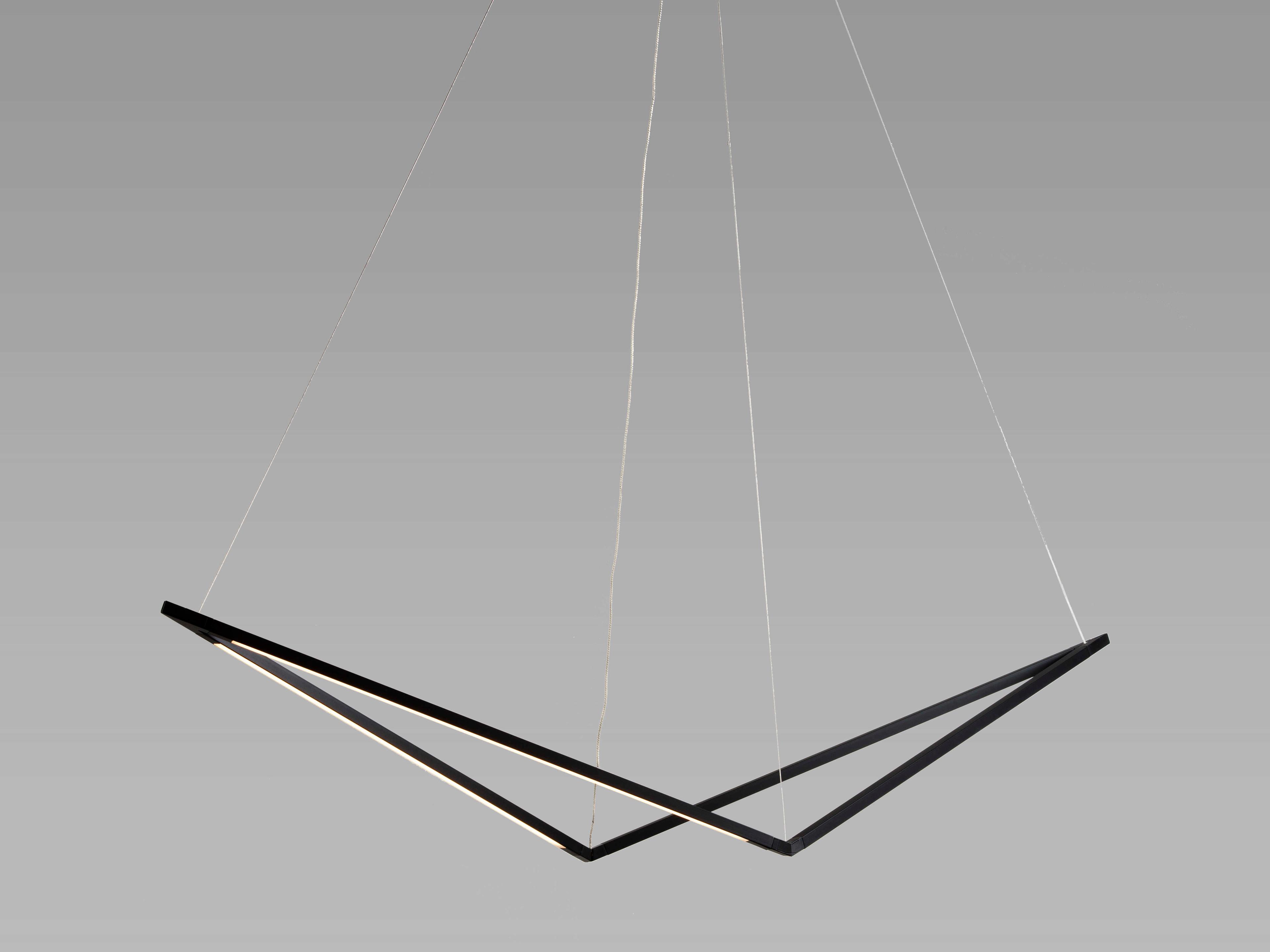 Z-Bar Bird Pendant Light Modern Matte Black