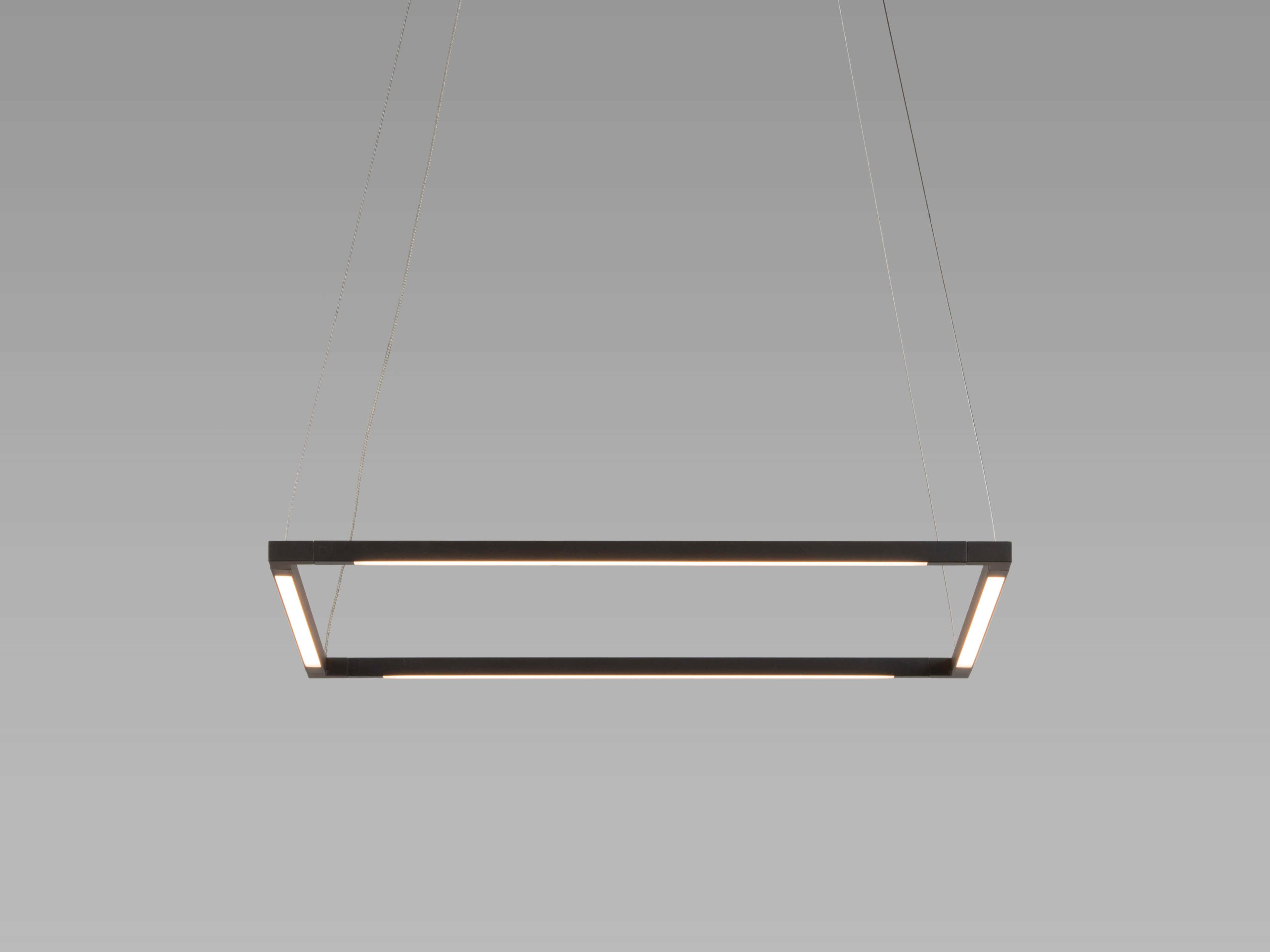 Koncept Z-bar Matte Black LED Geometric Linear Pendant