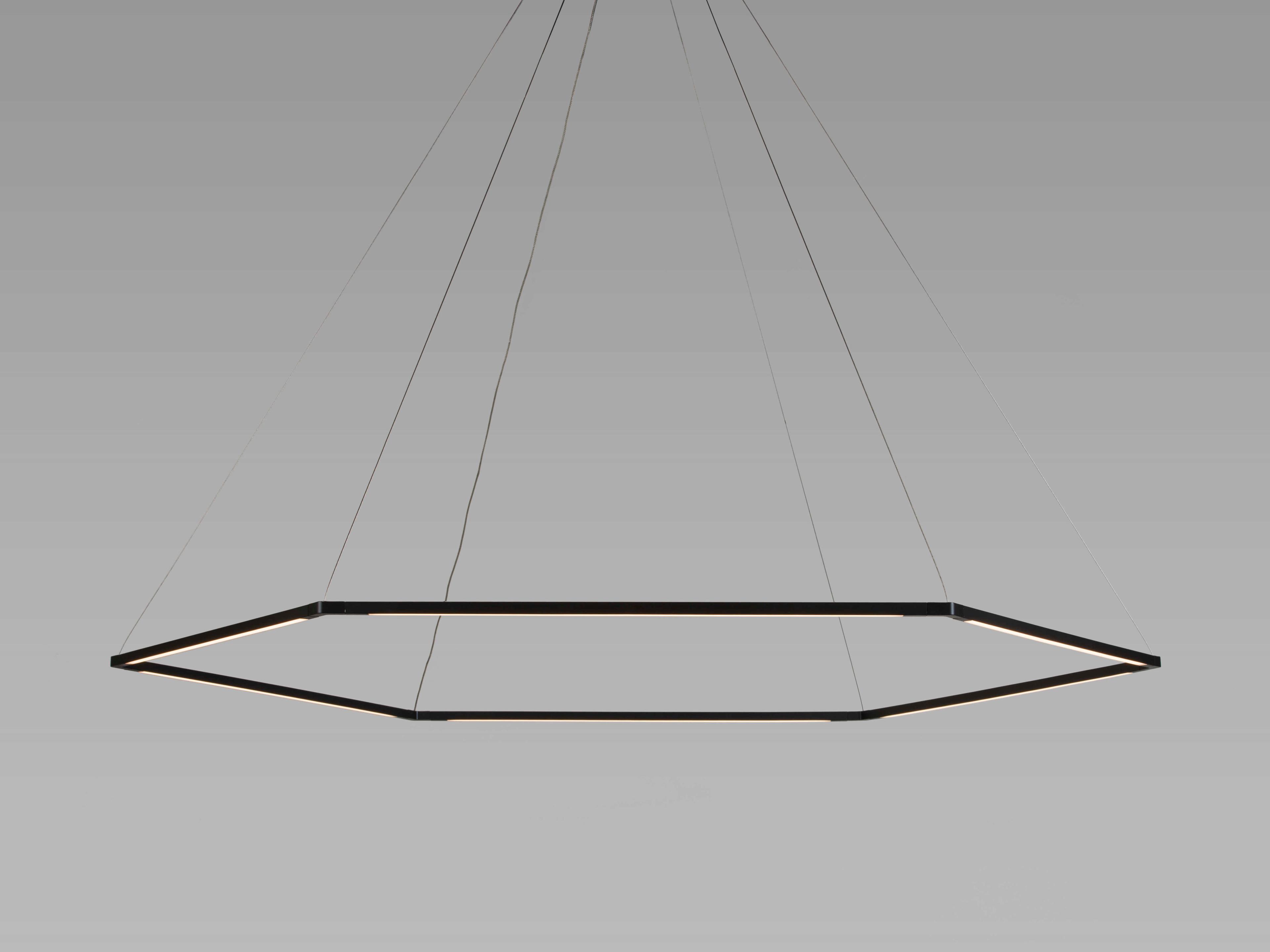 Z-Bar Pendant Honeycomb LED Light