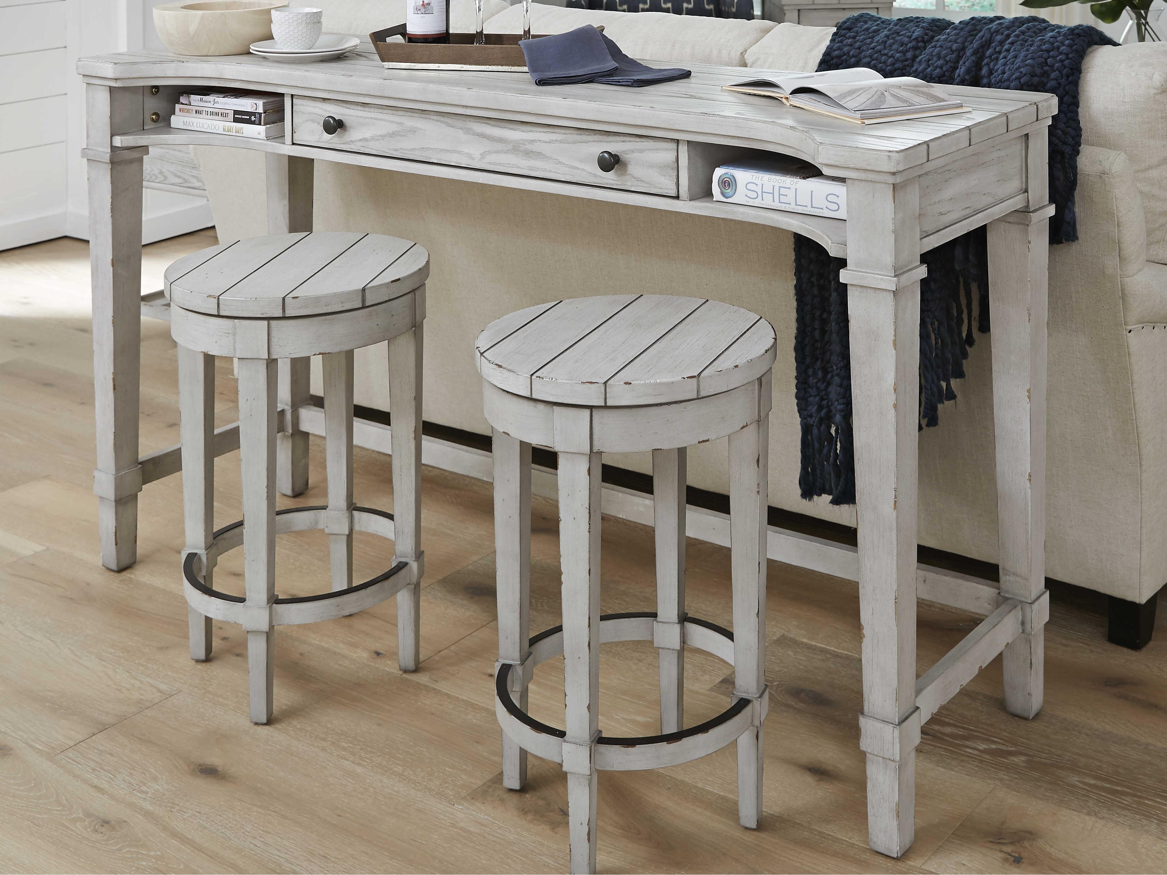 Legacy Classic Belhaven Rectangular Wood Weathered Plank Console Table