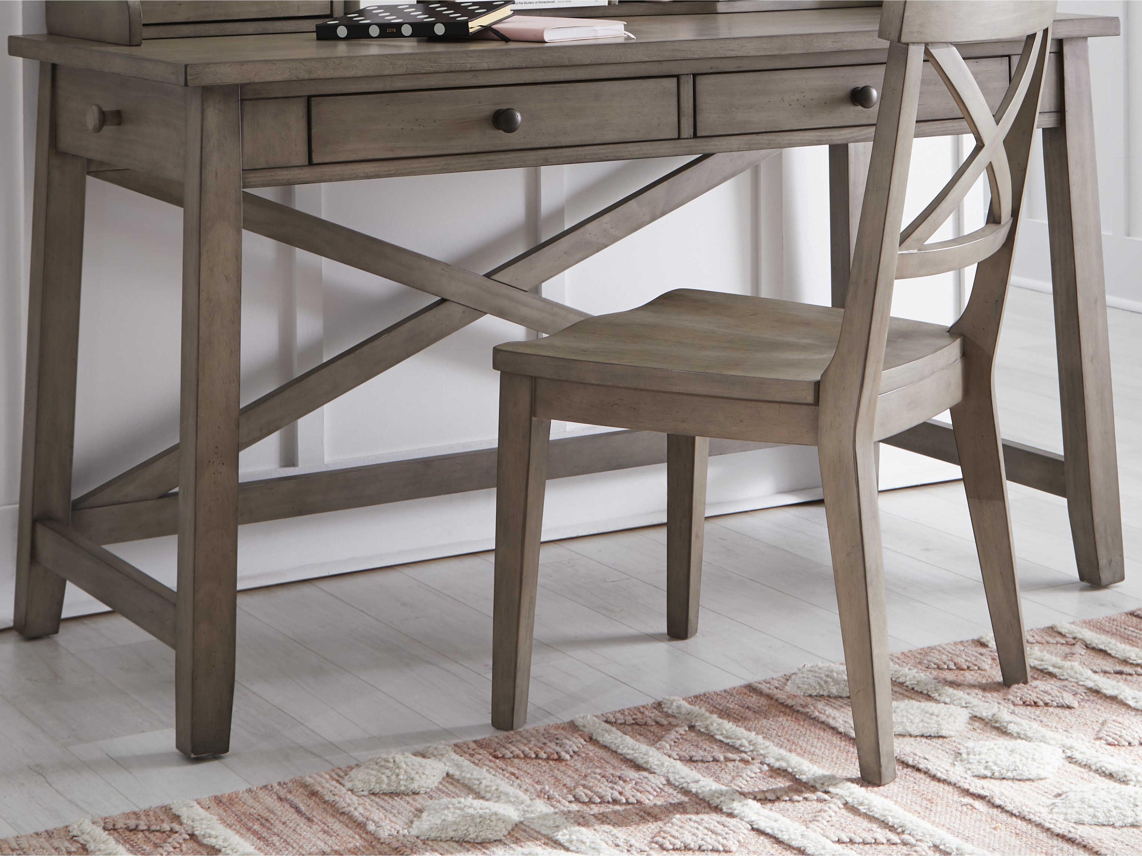 Legacy Classic Farm House Old Crate Brown Pine Wood Secretary Desk