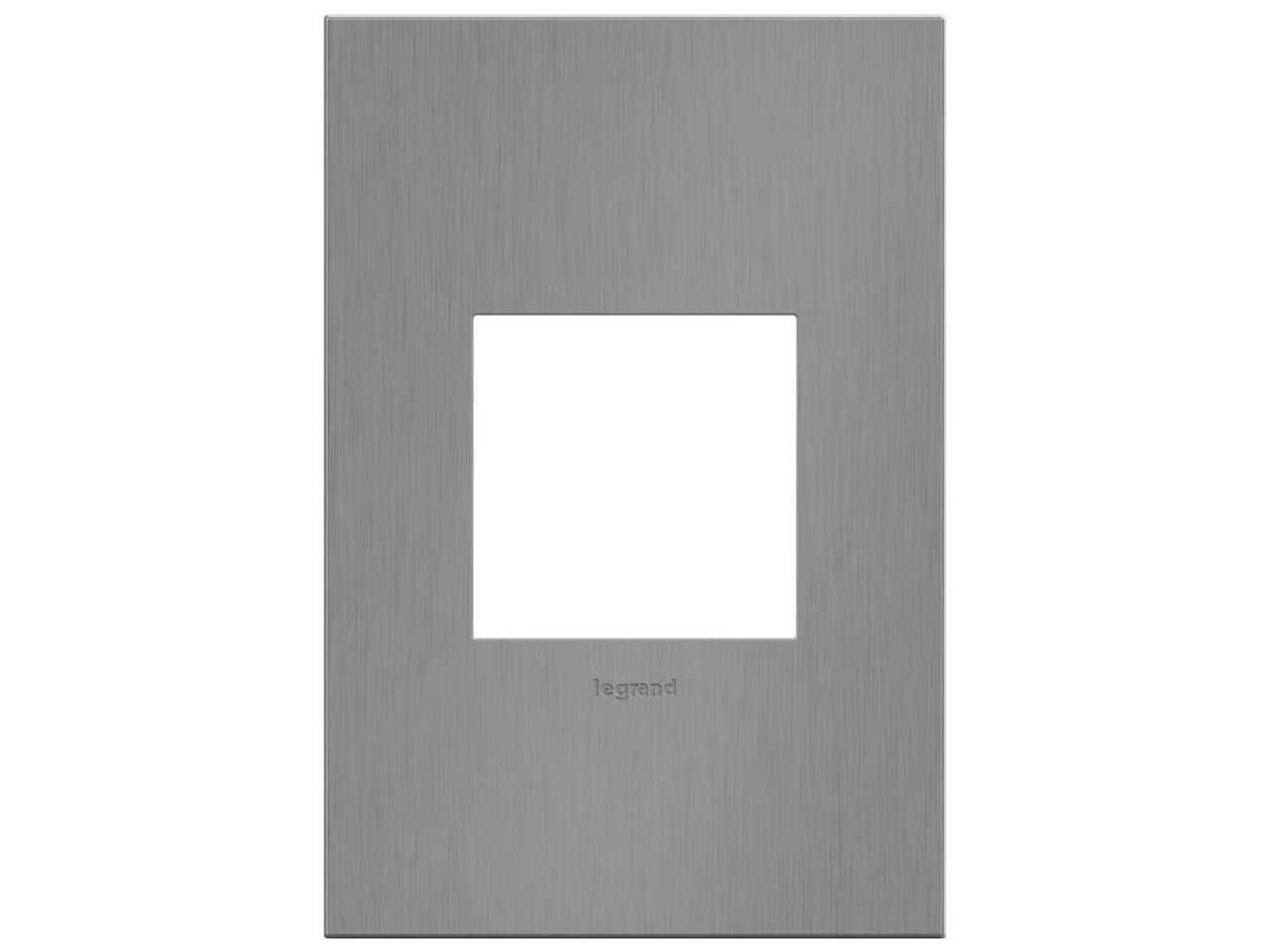 Cast Metals Brushed Black Nickel One-Gang Wall Plate